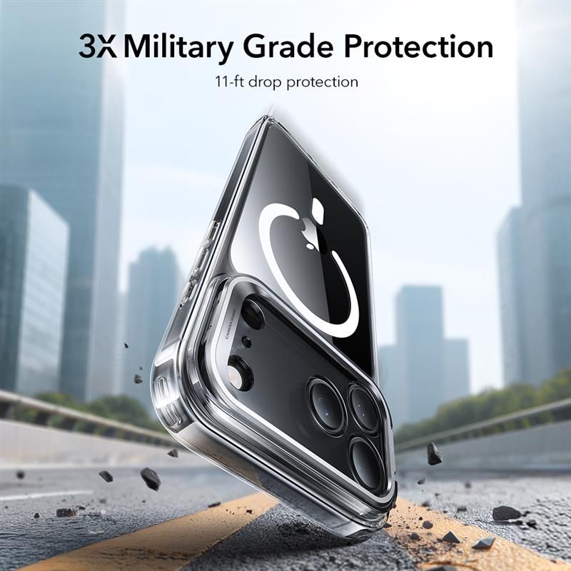 iPhone 17 Pro Max Classic Kickstand Halolock MagSafe Transparent