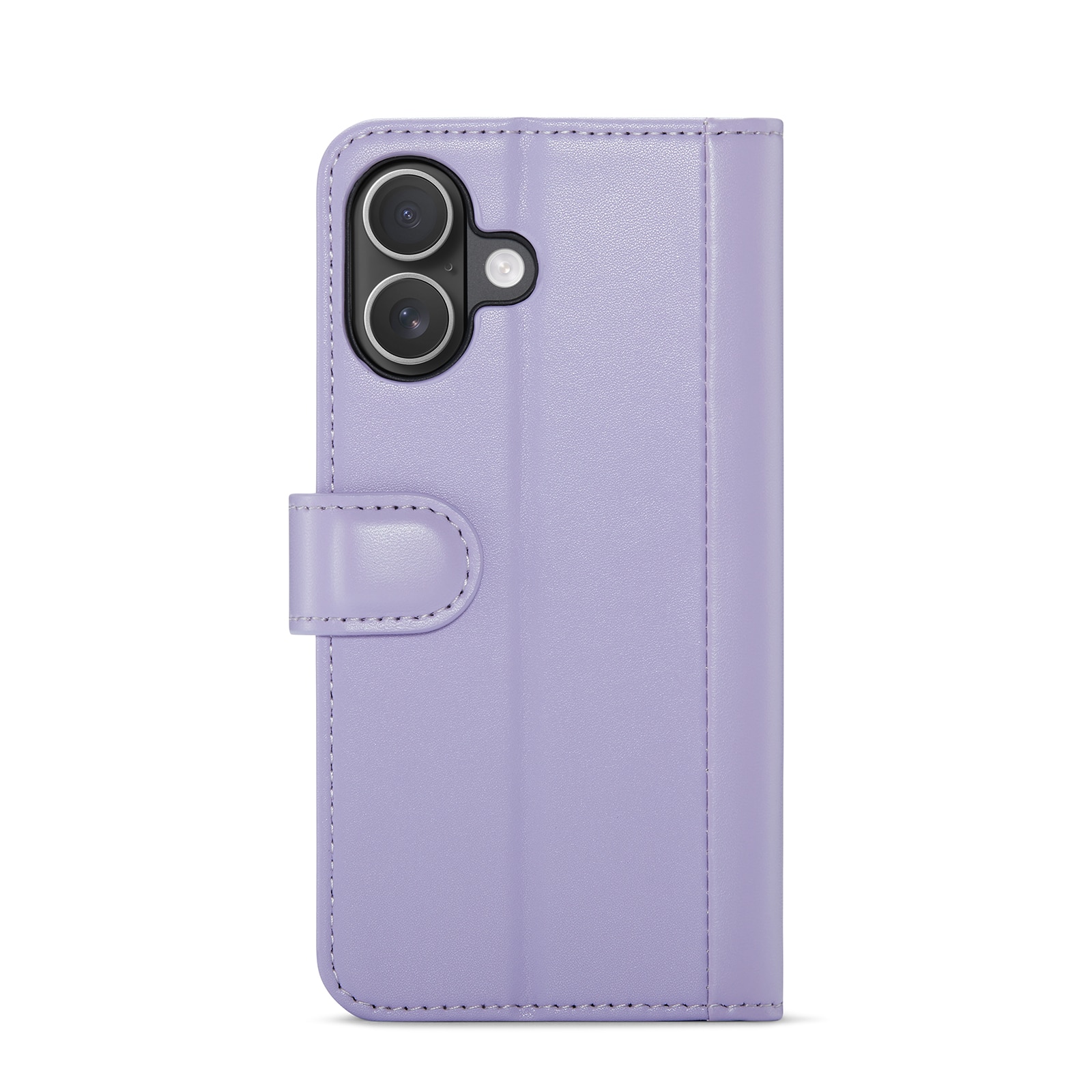 iPhone 17 Genuine Leather Wallet Case Purple