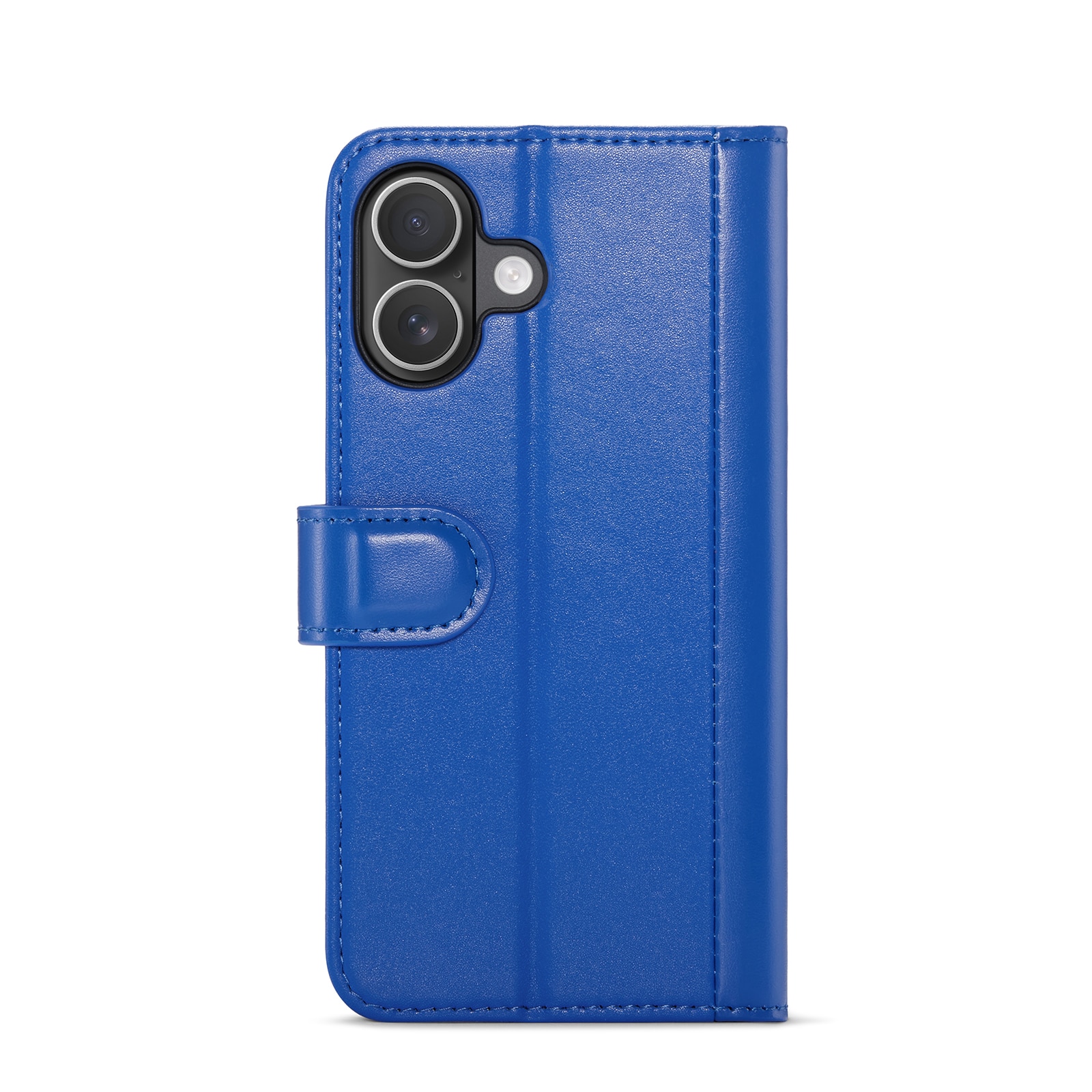 iPhone 17 Genuine Leather Wallet Case Blue