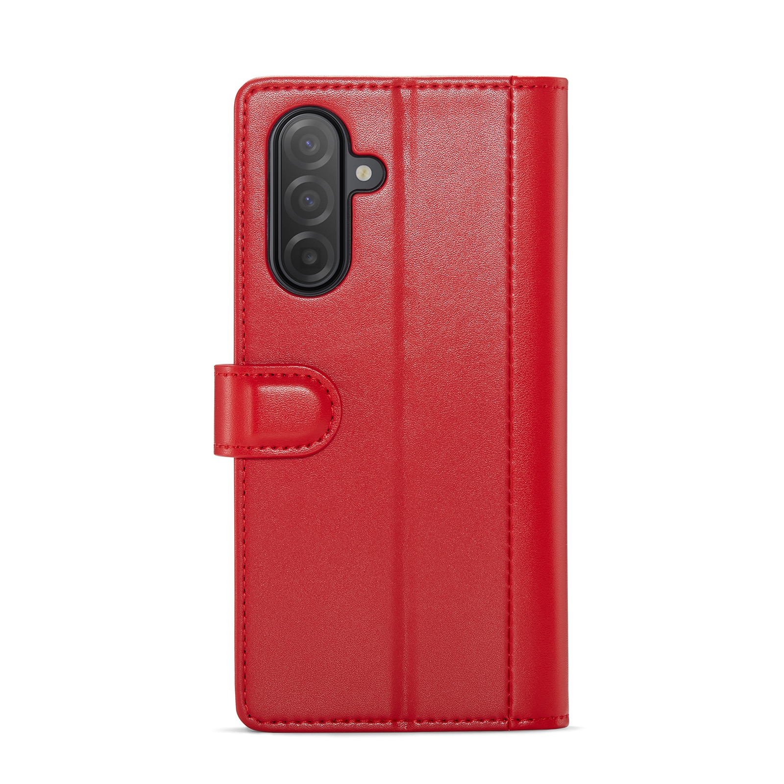 Samsung Galaxy A17 Genuine Leather Wallet Case Red