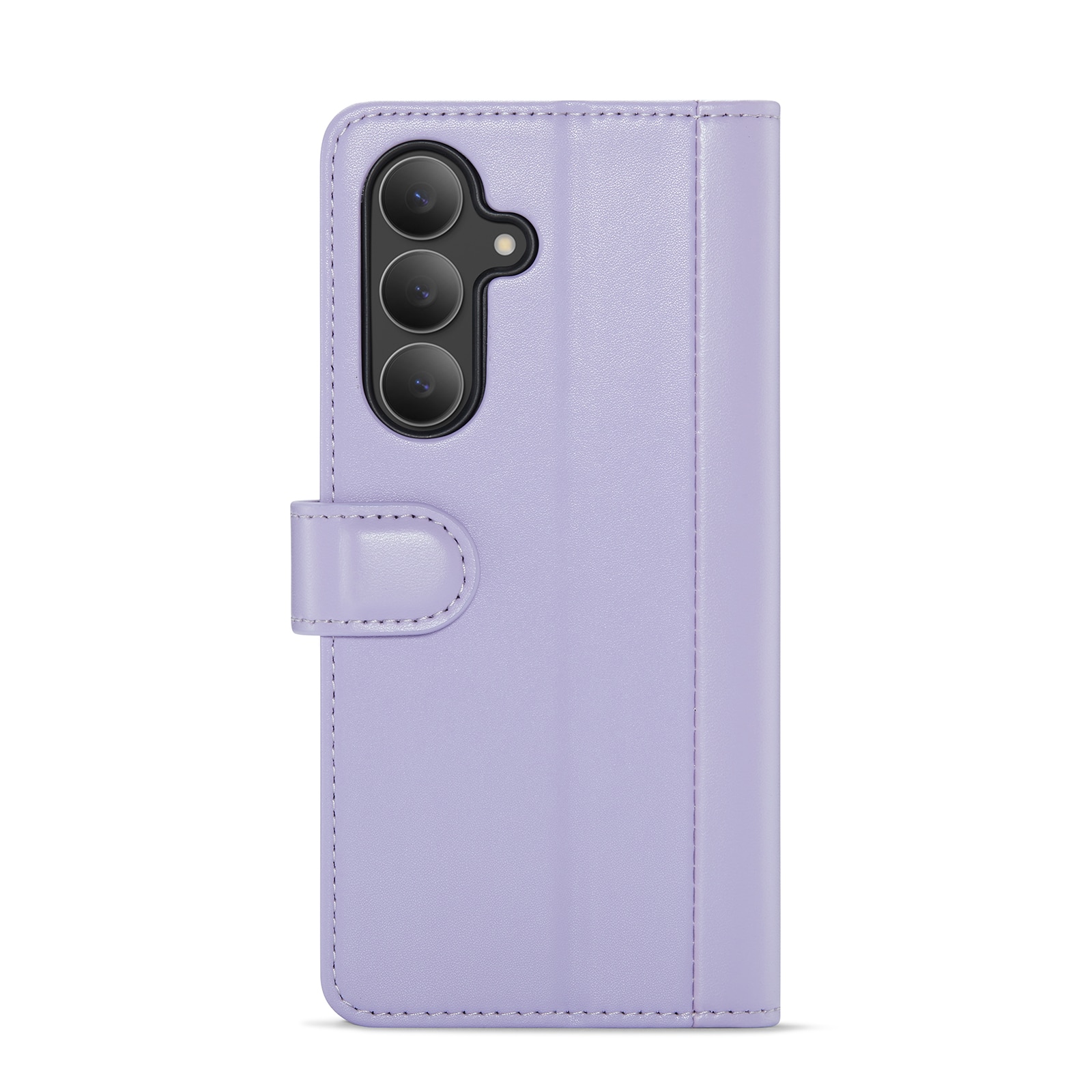 Samsung Galaxy S25 FE Genuine Leather Wallet Case Purple