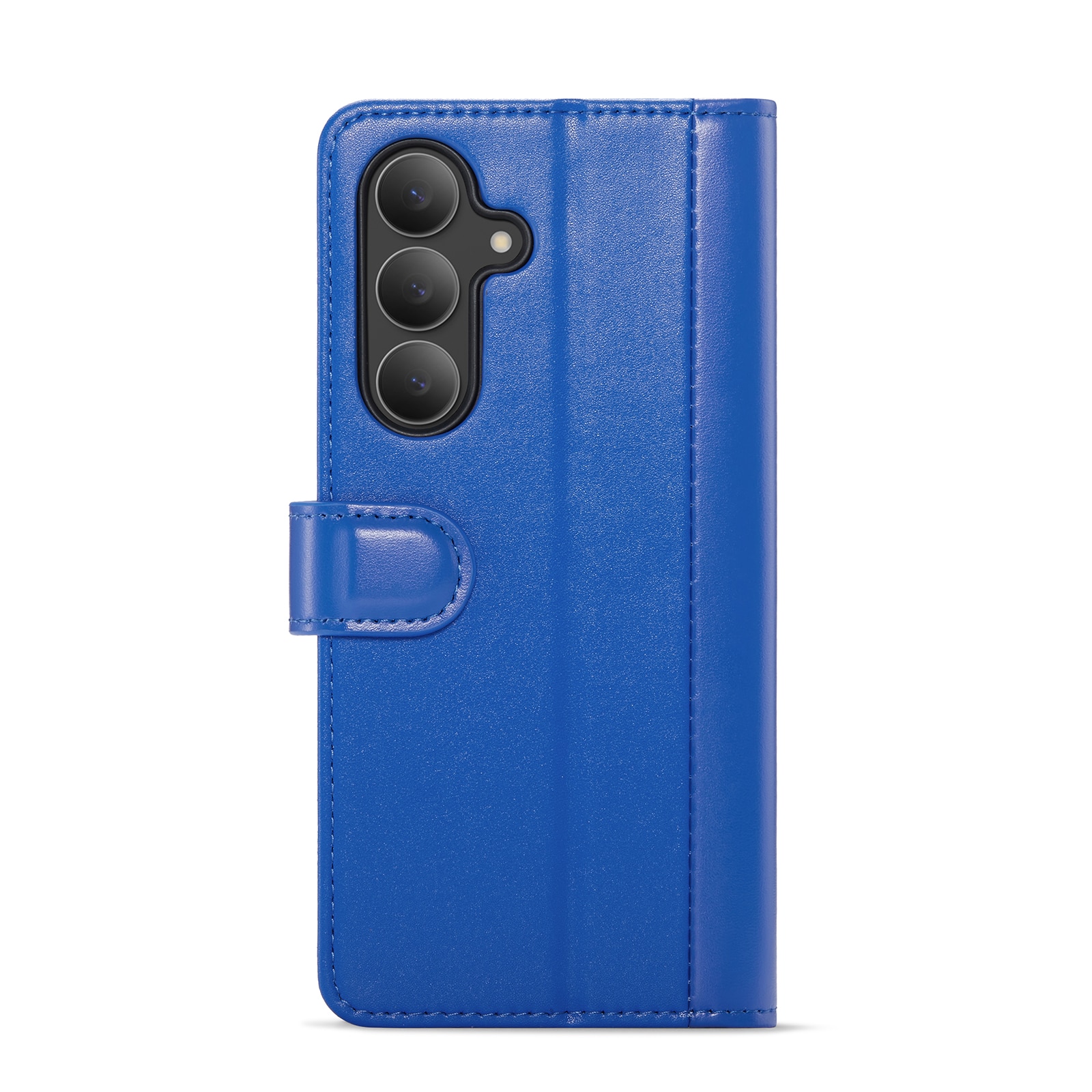 Samsung Galaxy S25 FE Genuine Leather Wallet Case Blue