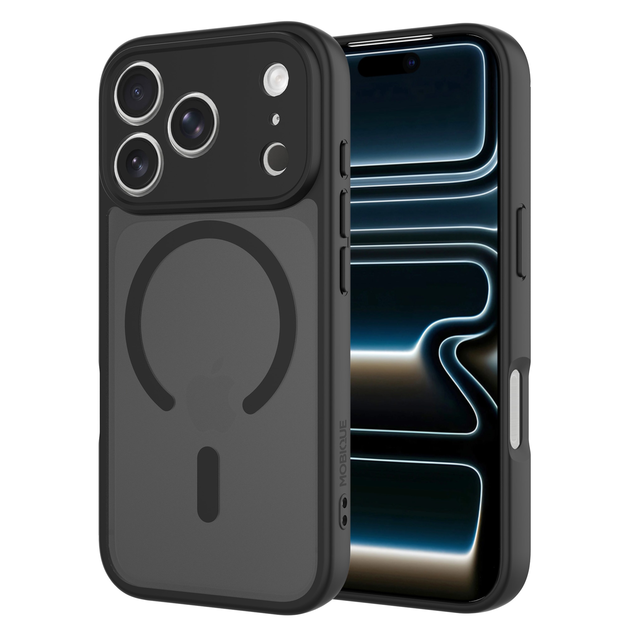 Magnetic Hybrid Case iPhone 17 Pro Max Frosted Black