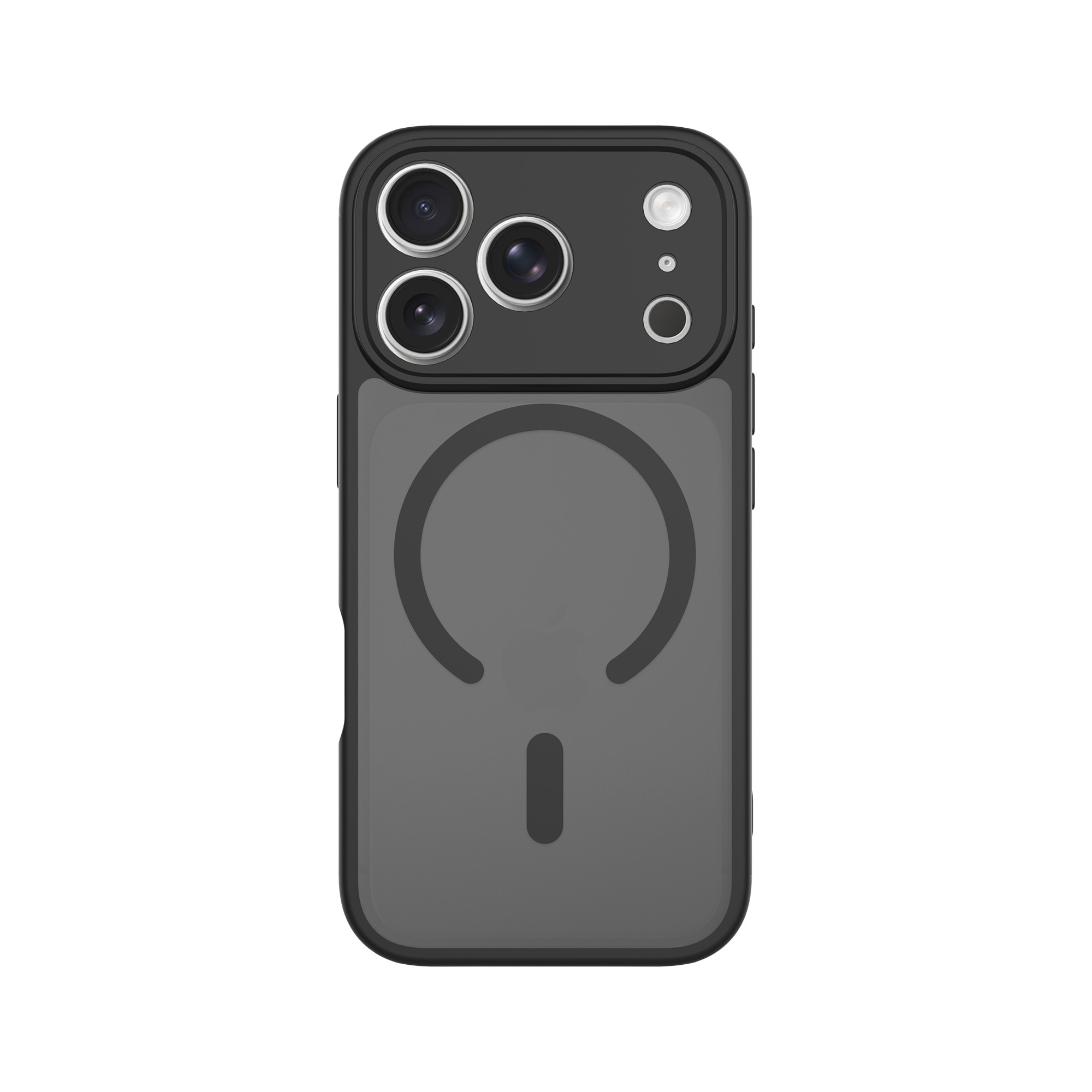 Magnetic Hybrid Case iPhone 17 Pro Max Frosted Black