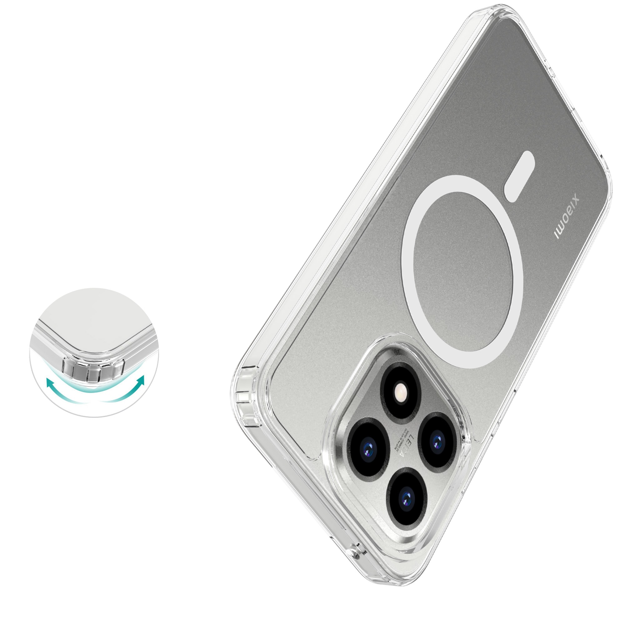 Hybrid Case MagSafe Xiaomi 15T Transparent