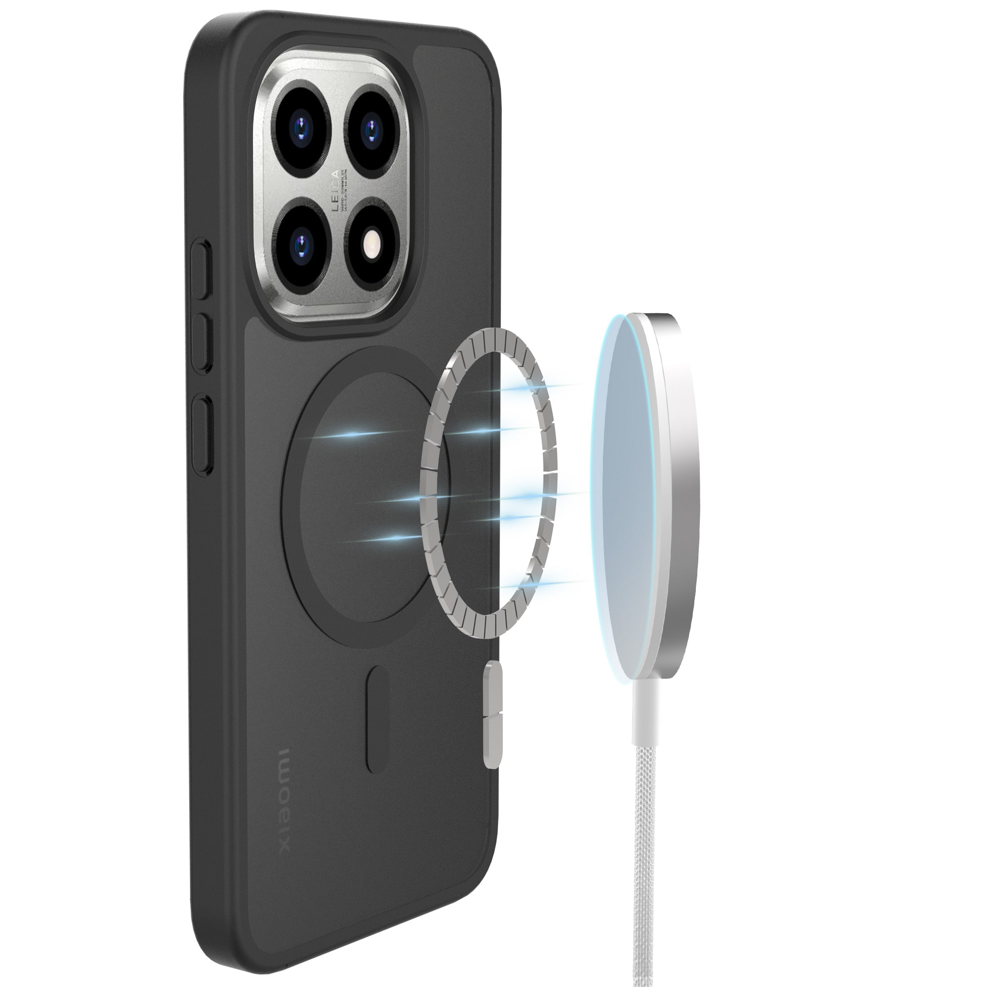 Magnetic Hybrid Case Xiaomi 15T Frosted Black