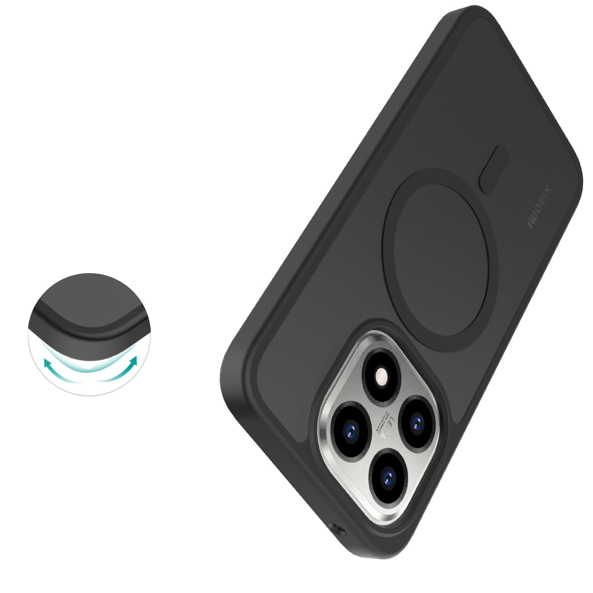 Magnetic Hybrid Case Xiaomi 15T Frosted Black