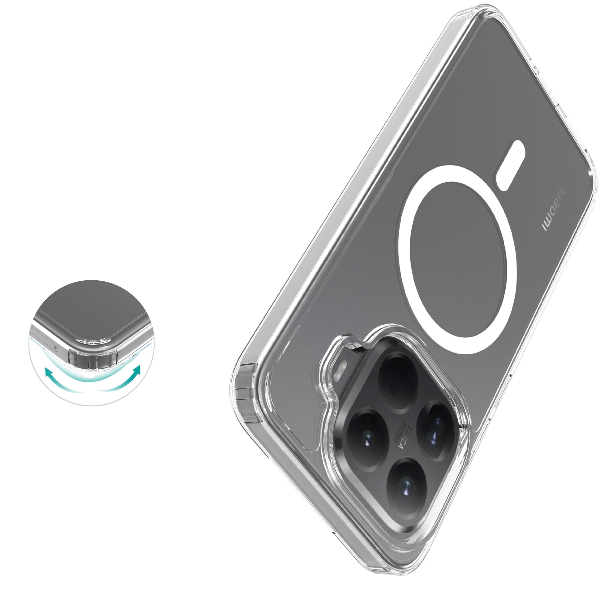 Hybrid Case MagSafe Xiaomi 15T Pro Transparent