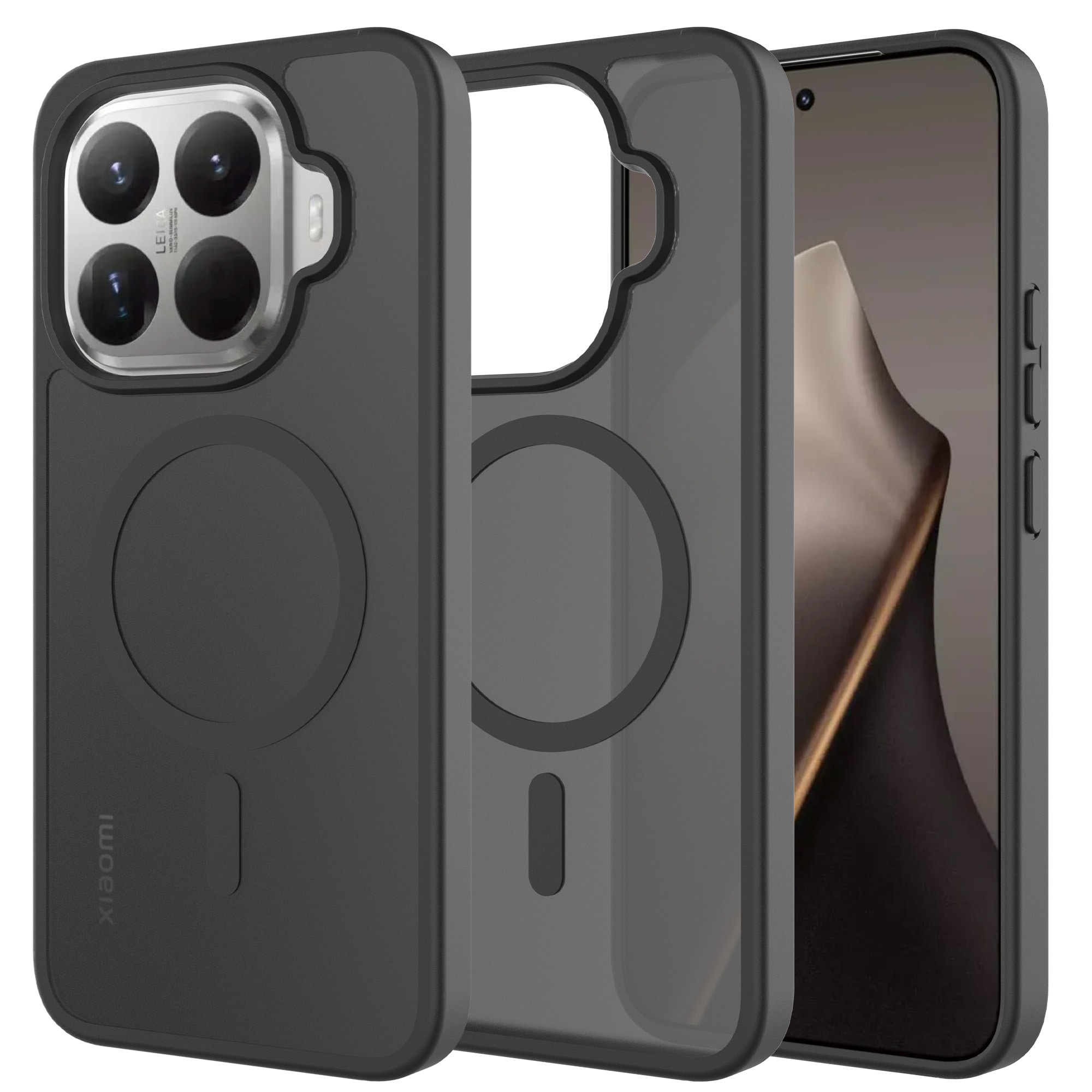 Magnetic Hybrid Case Xiaomi 15T Pro Frosted Black