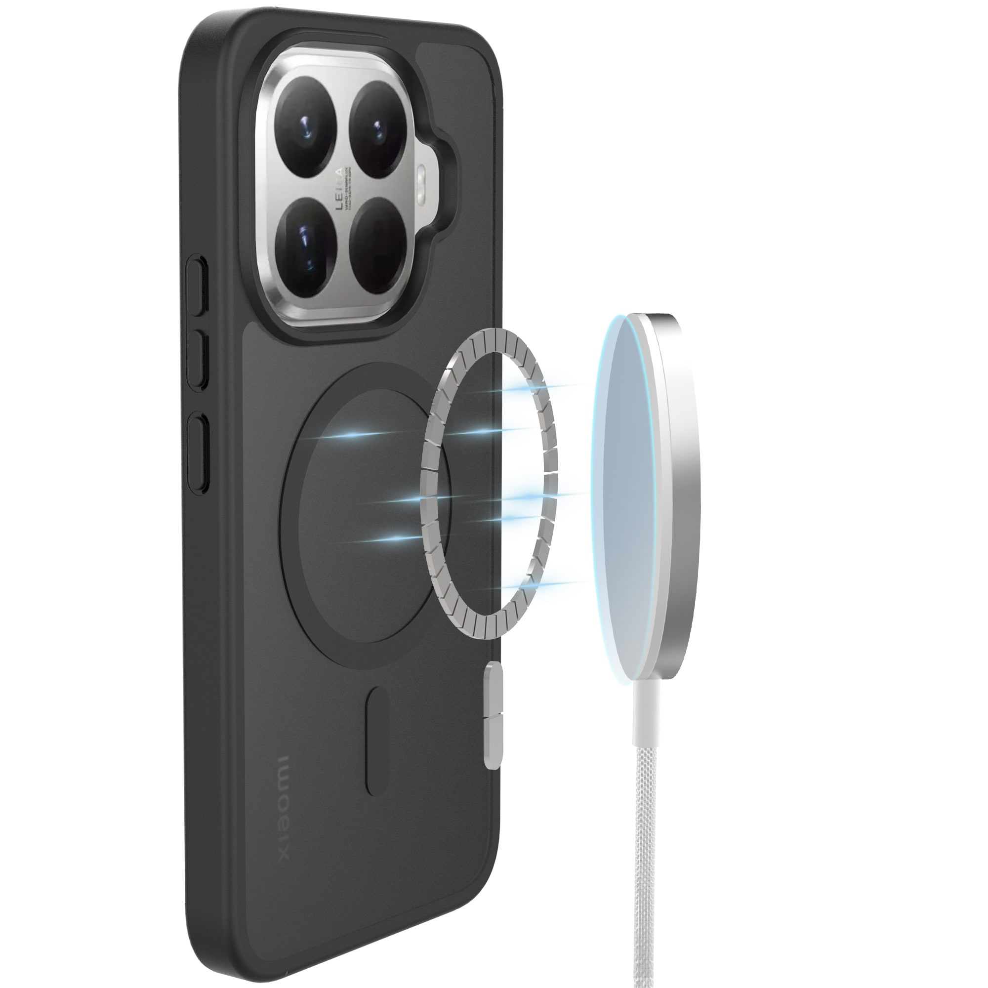 Magnetic Hybrid Case Xiaomi 15T Pro Frosted Black