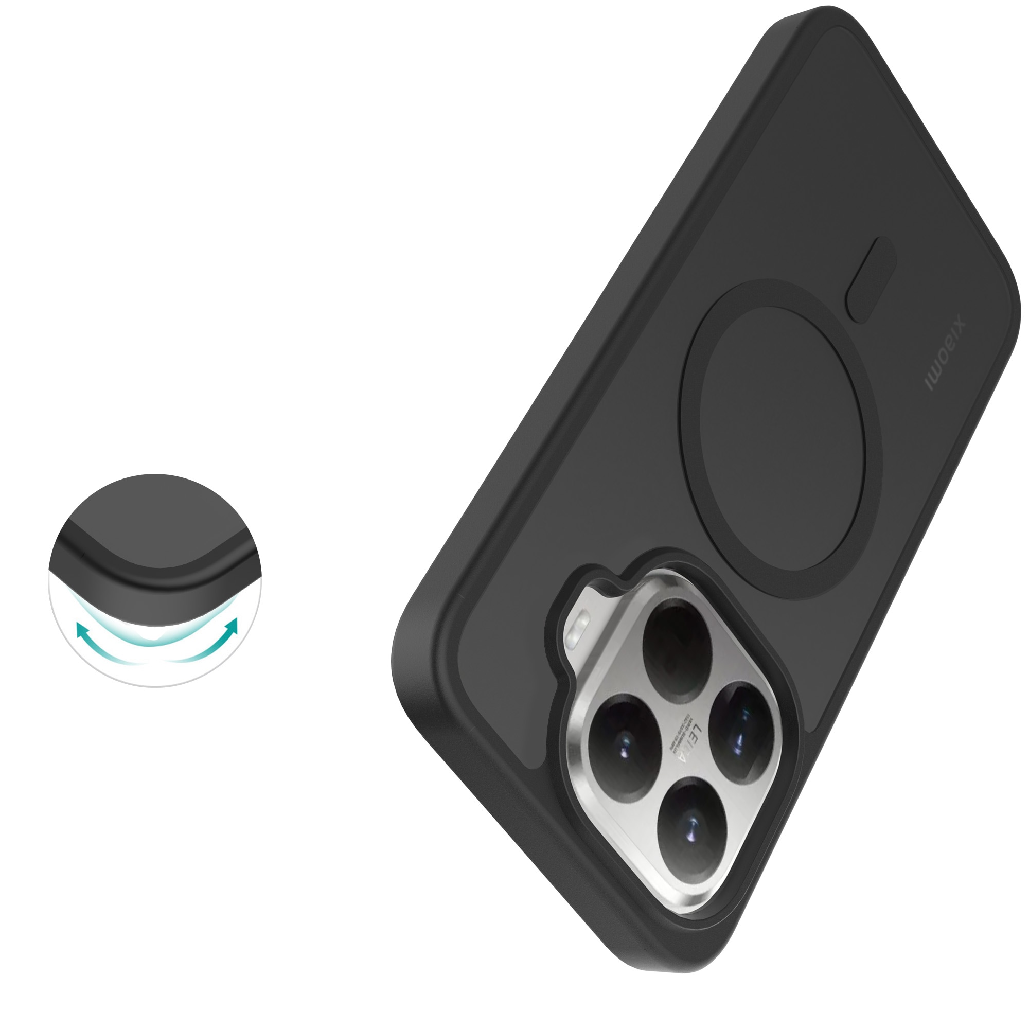 Magnetic Hybrid Case Xiaomi 15T Pro Frosted Black