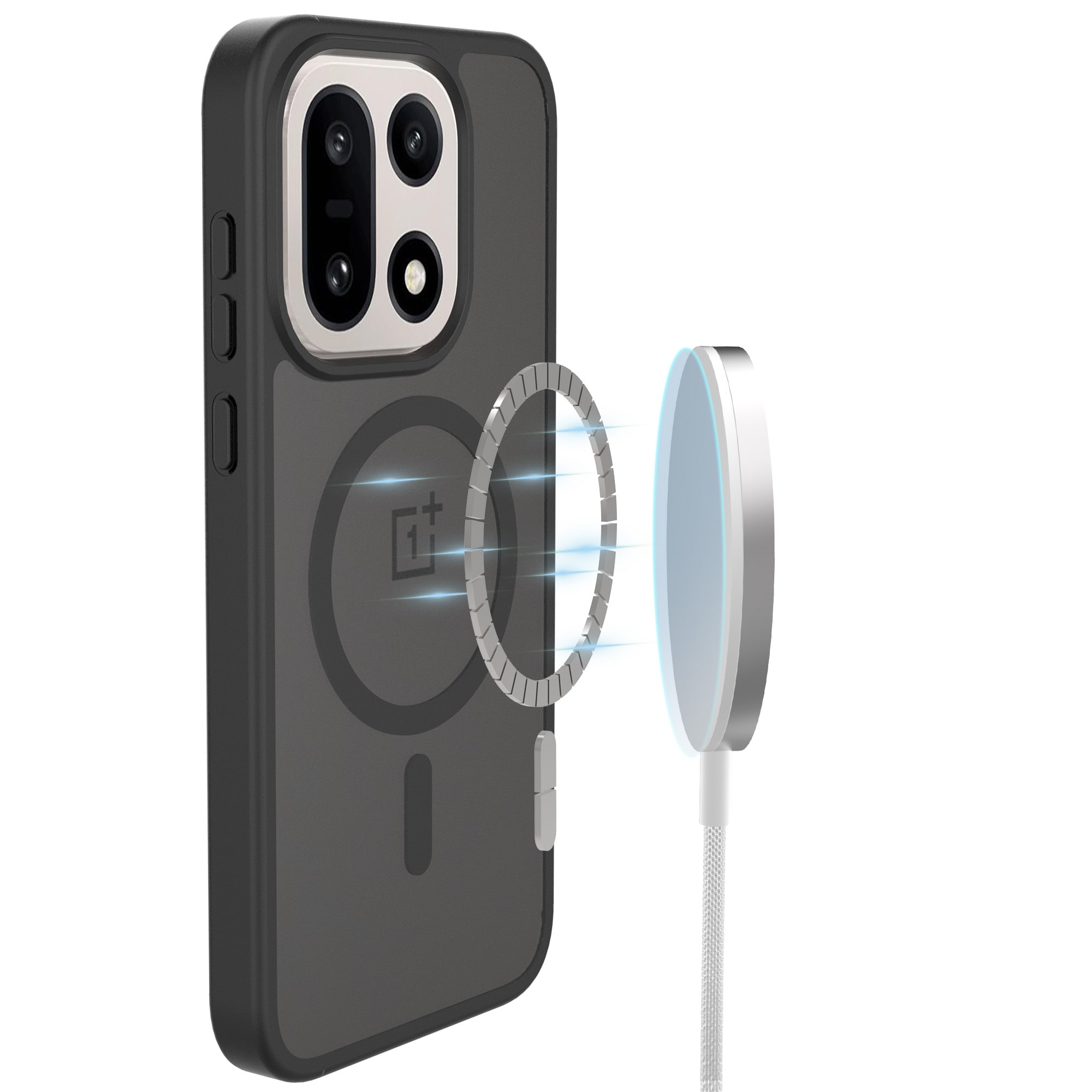 Magnetic Hybrid Case  OnePlus 15 Frosted Black