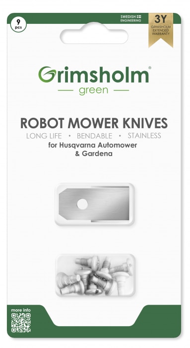 9-pack Robot Mower Knives for Gardena Sileno