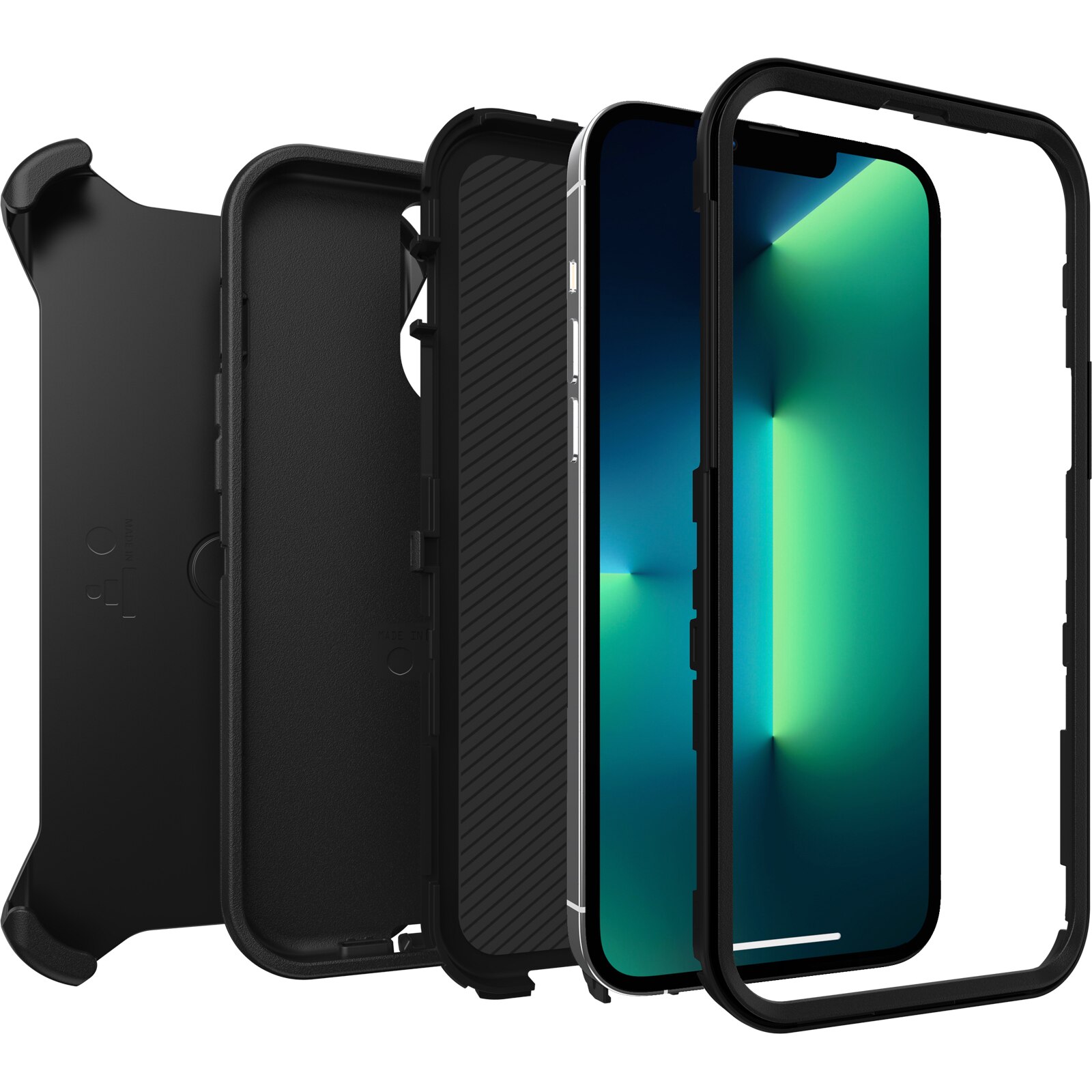 Apple iPhone 13 Pro Max Defender Case Black