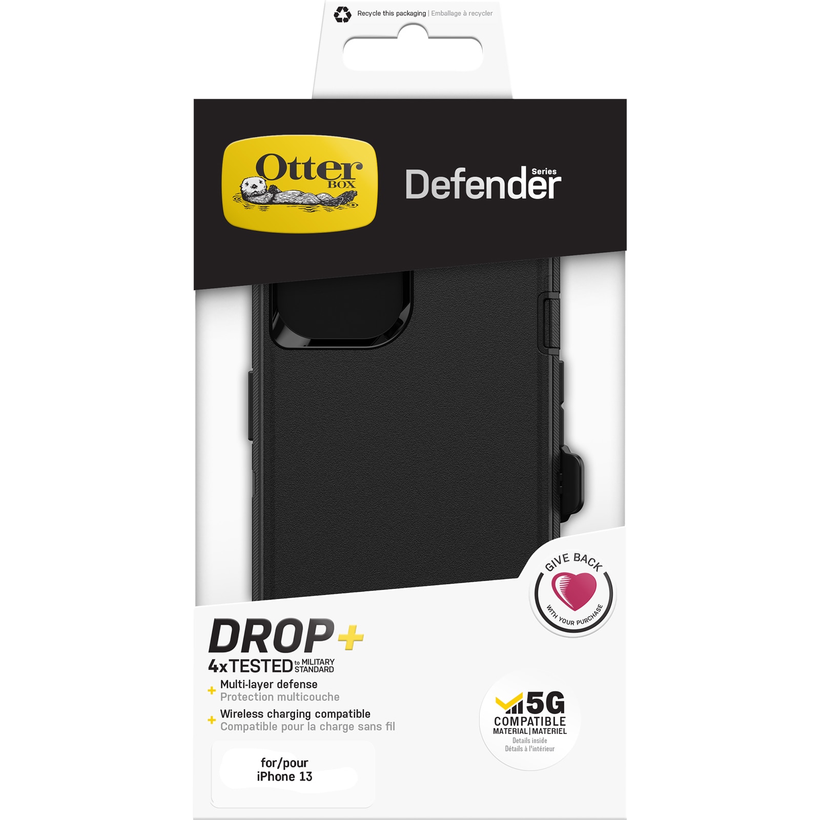 iPhone 13 Mini Defender Case Black