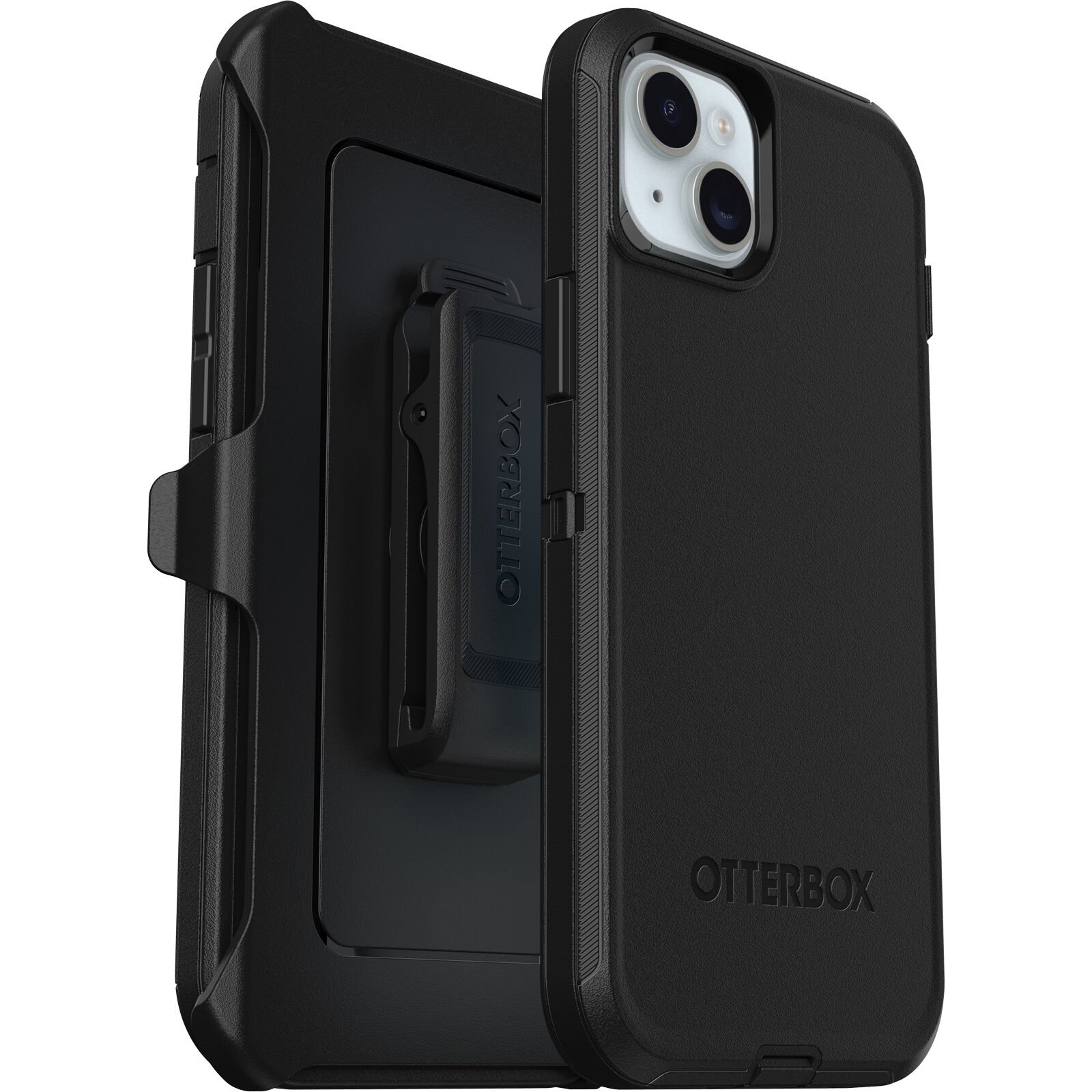 iPhone 15 Plus Defender Case Black