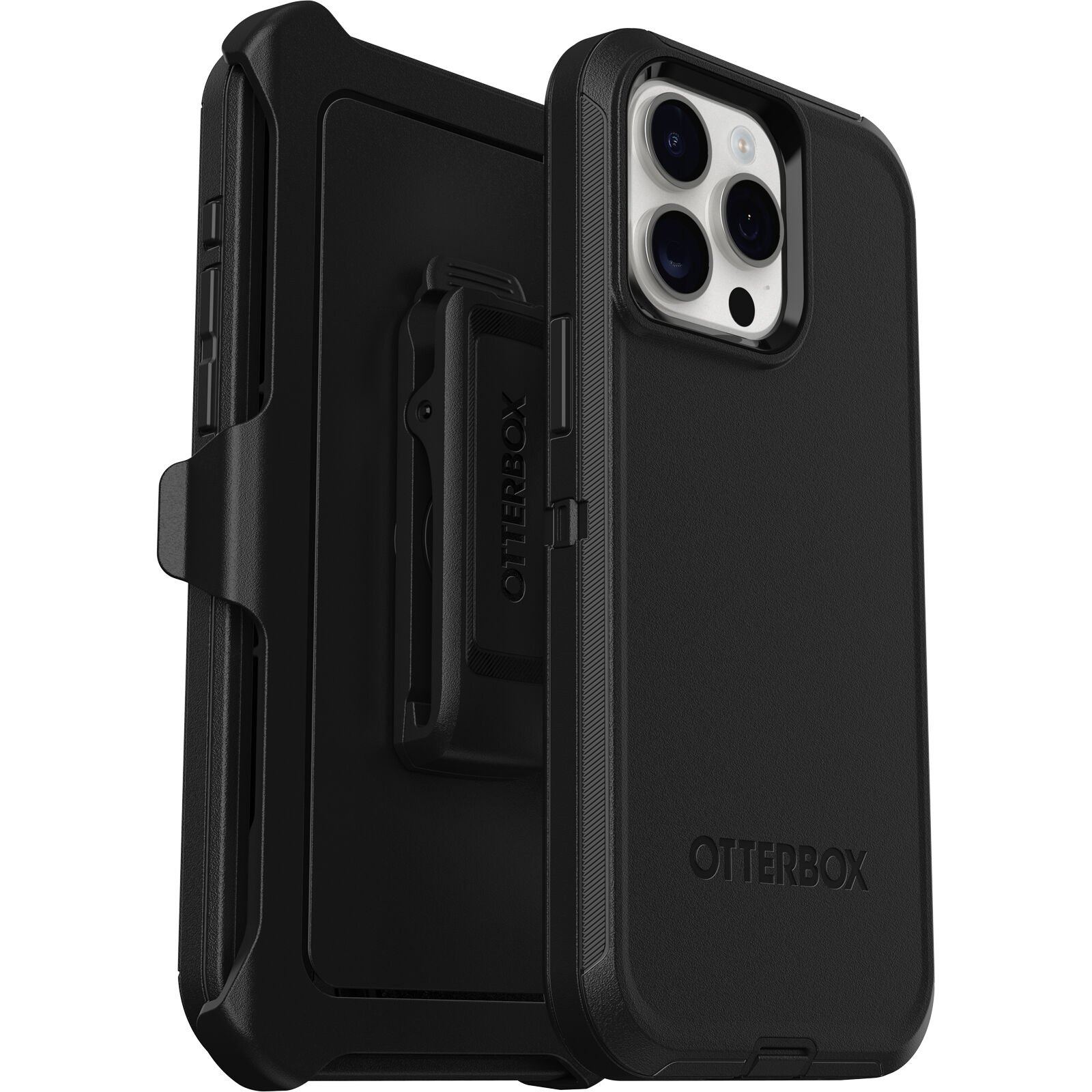 iPhone 15 Pro Max Defender Case Black