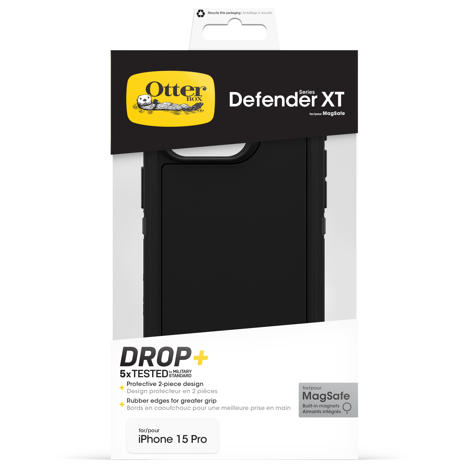 iPhone 15 Pro Defender XT Case Black