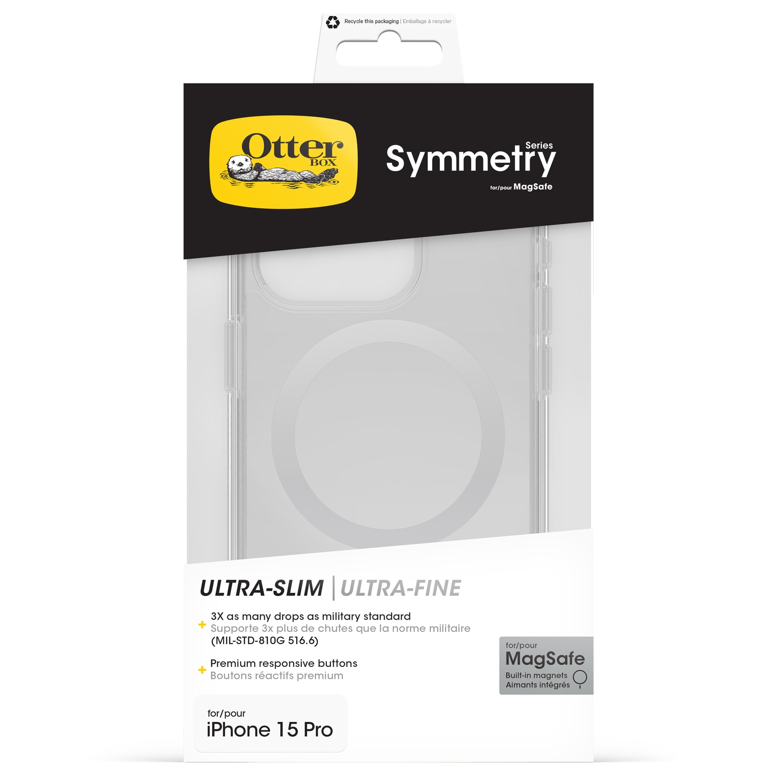 iPhone 15 Pro Symmetry Plus MagSafe Case Clear