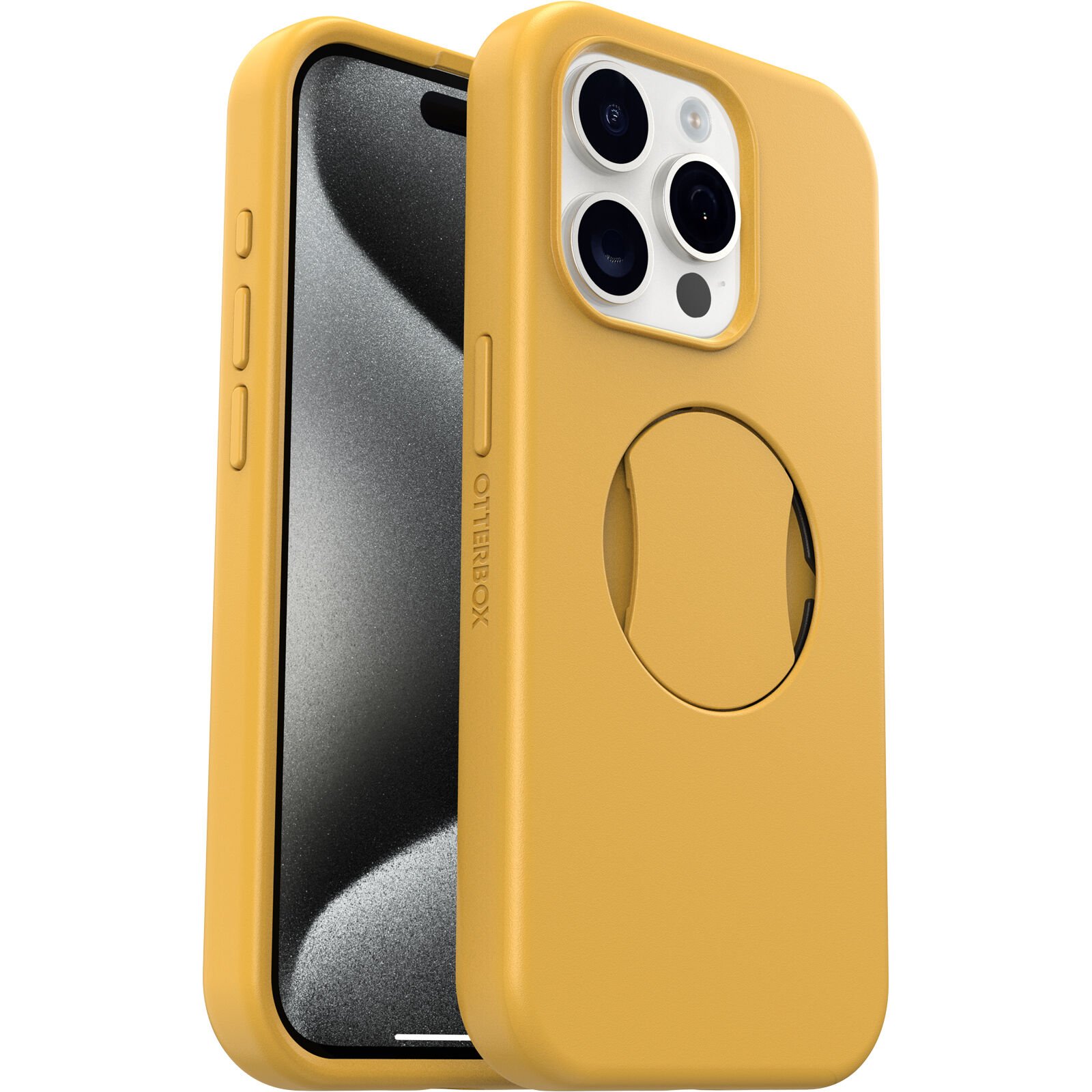 iPhone 15 Pro OtterGrip Symmetry Case Yellow