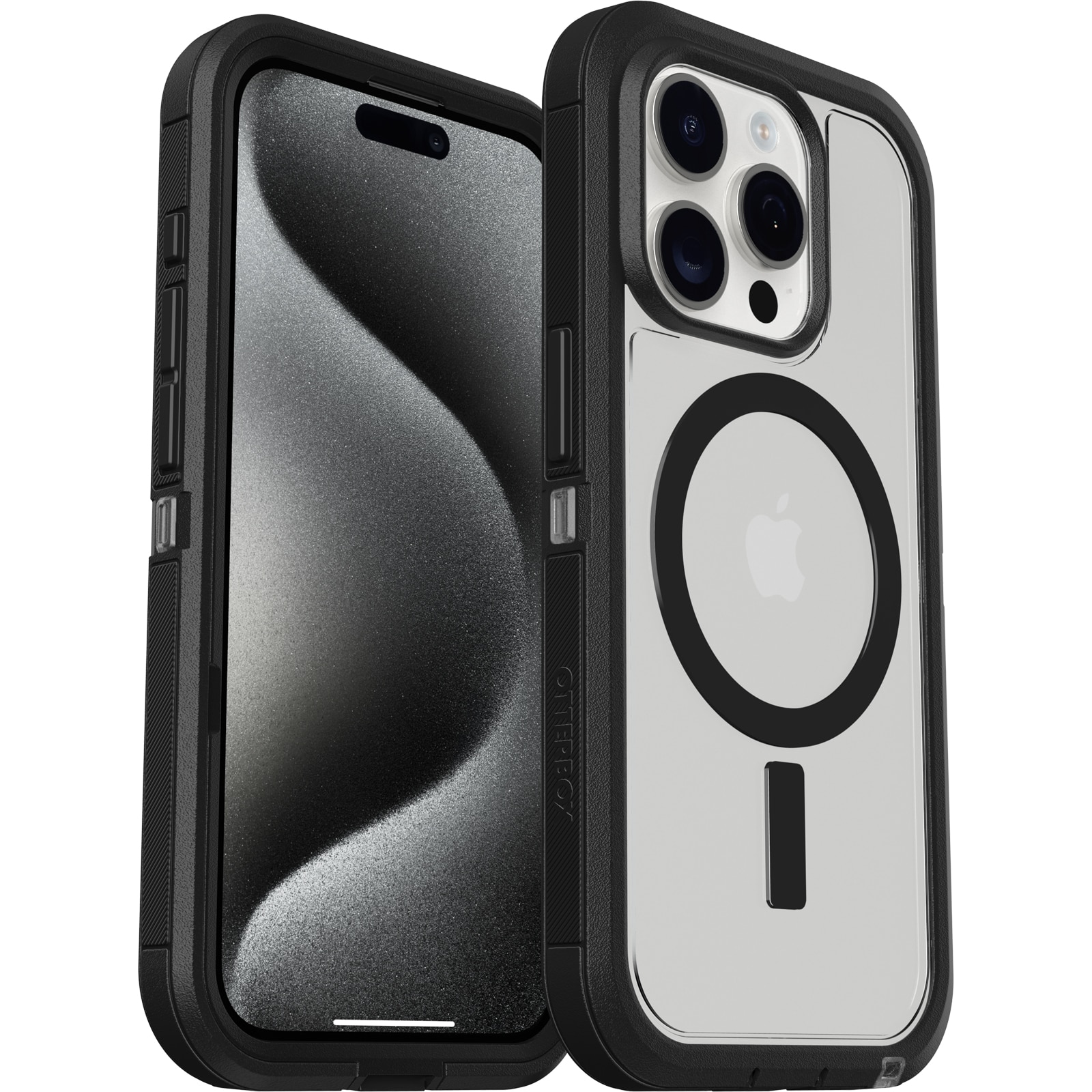 iPhone 15 Pro Defender XT Case Clear/Black