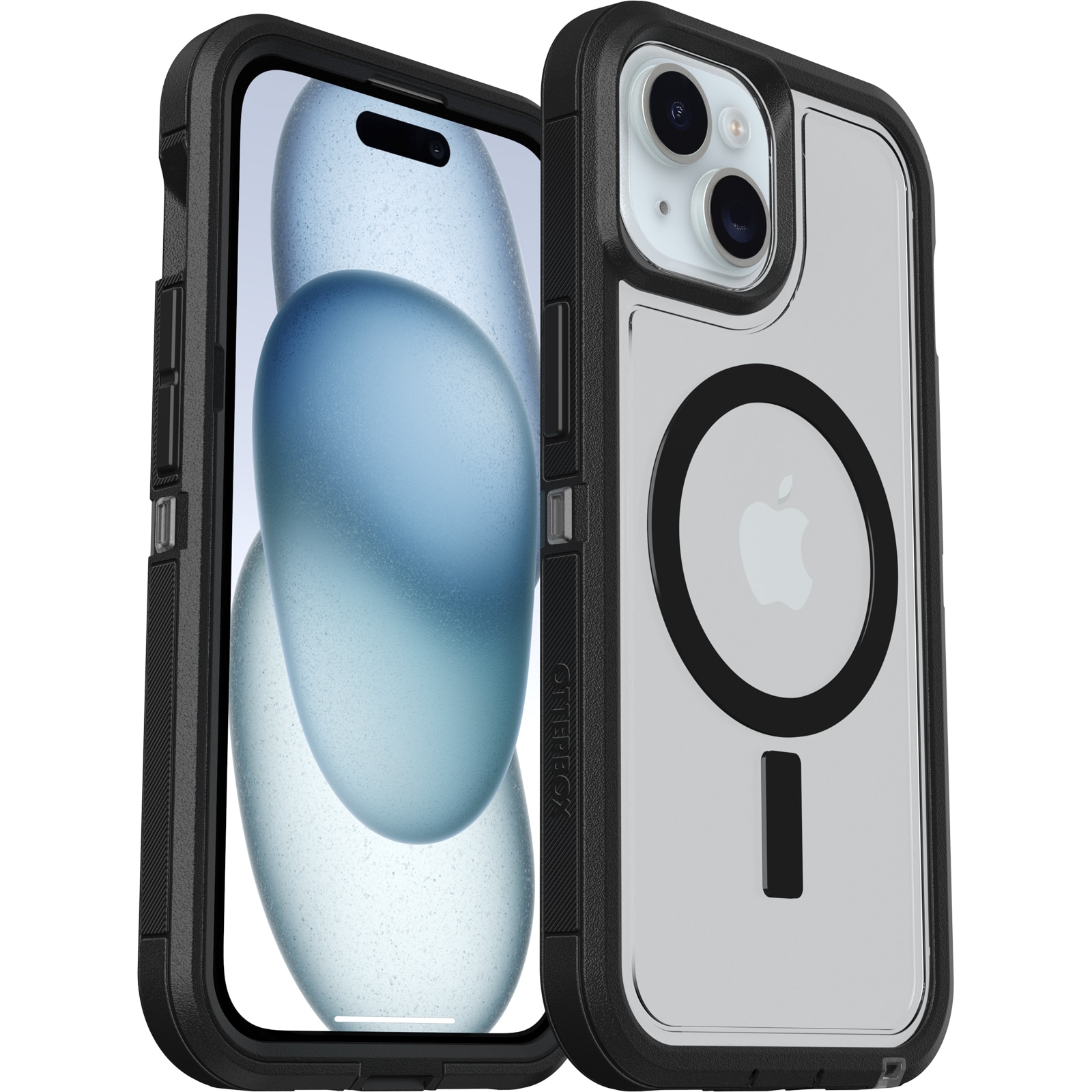 iPhone 15 Defender XT Case Black/Clear