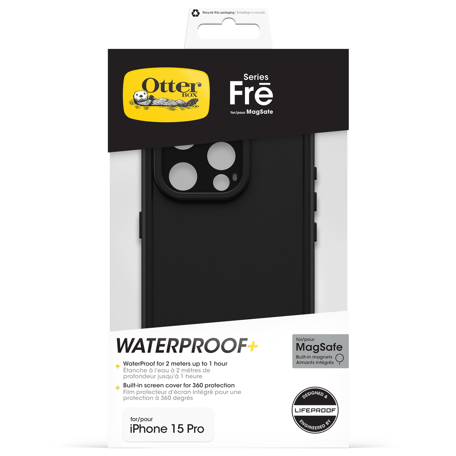 FRE MagSafe Case iPhone 15 Pro Black