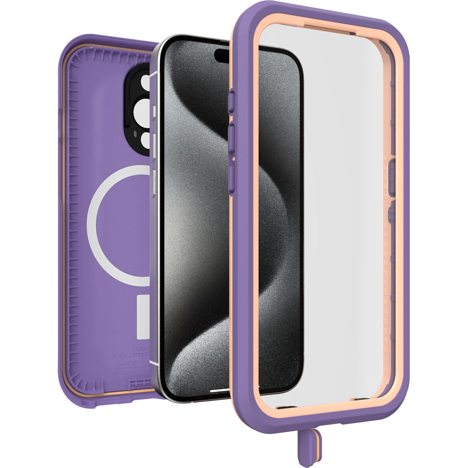 FRE MagSafe Case iPhone 15 Pro Plum