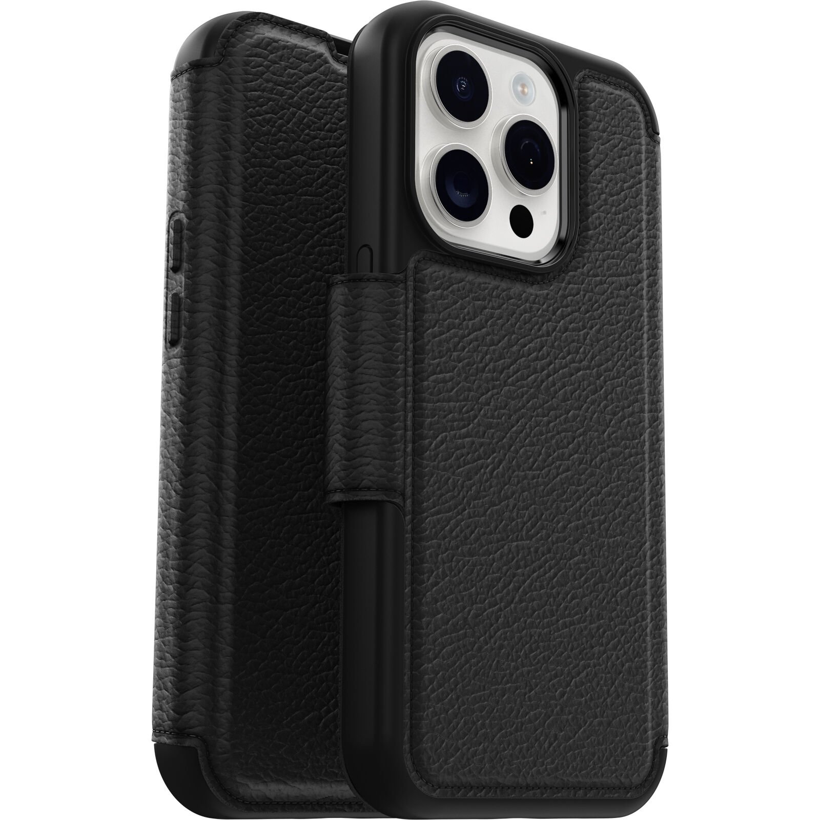 iPhone 15 Pro Strada MagSafe Wallet Case Black