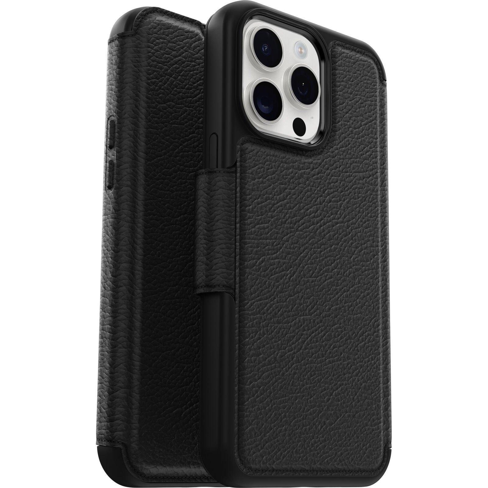 iPhone 15 Pro Max Strada MagSafe Wallet Case Black