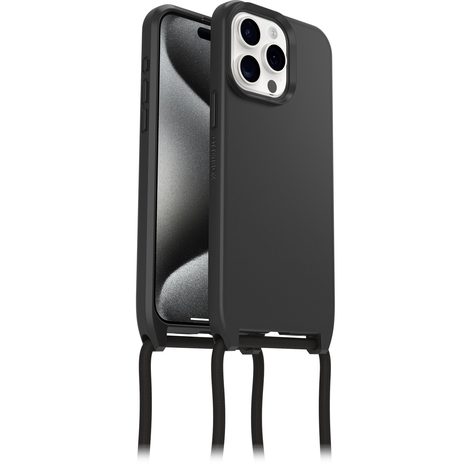 iPhone 15 Pro Max React Necklace MagSafe Case Black