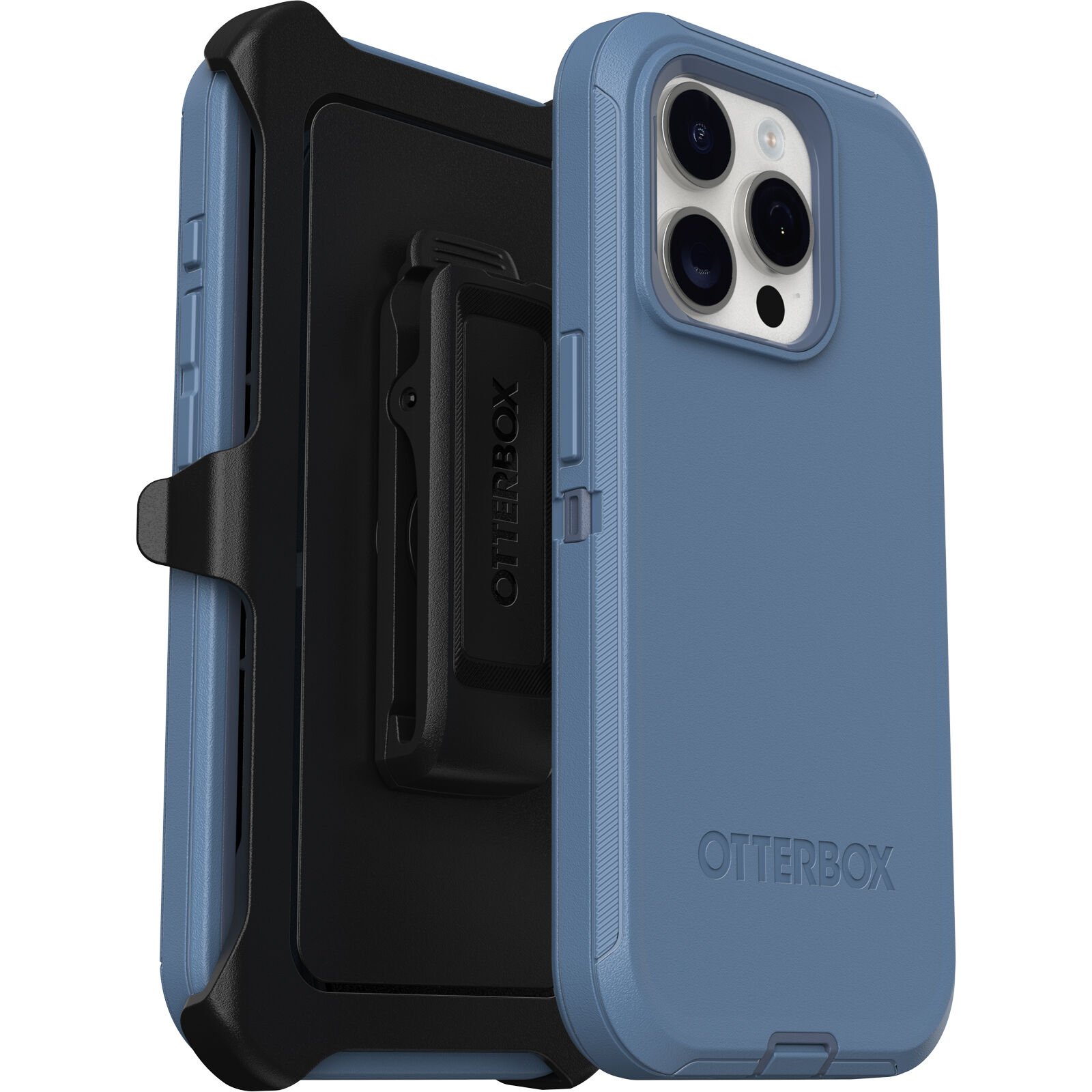 iPhone 15 Pro Defender Case Blue