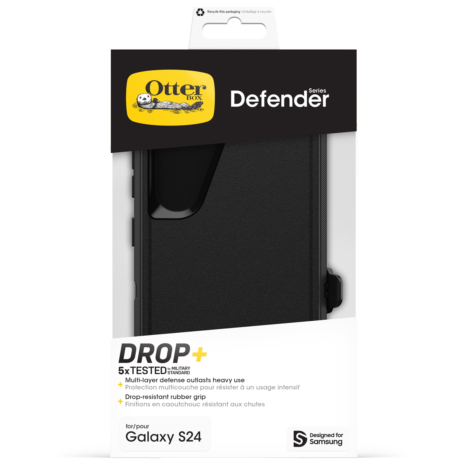 Samsung Galaxy S24 Defender Case Black