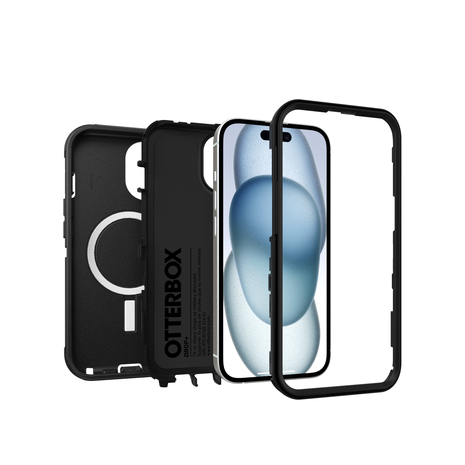iPhone 15 Defender Case Black