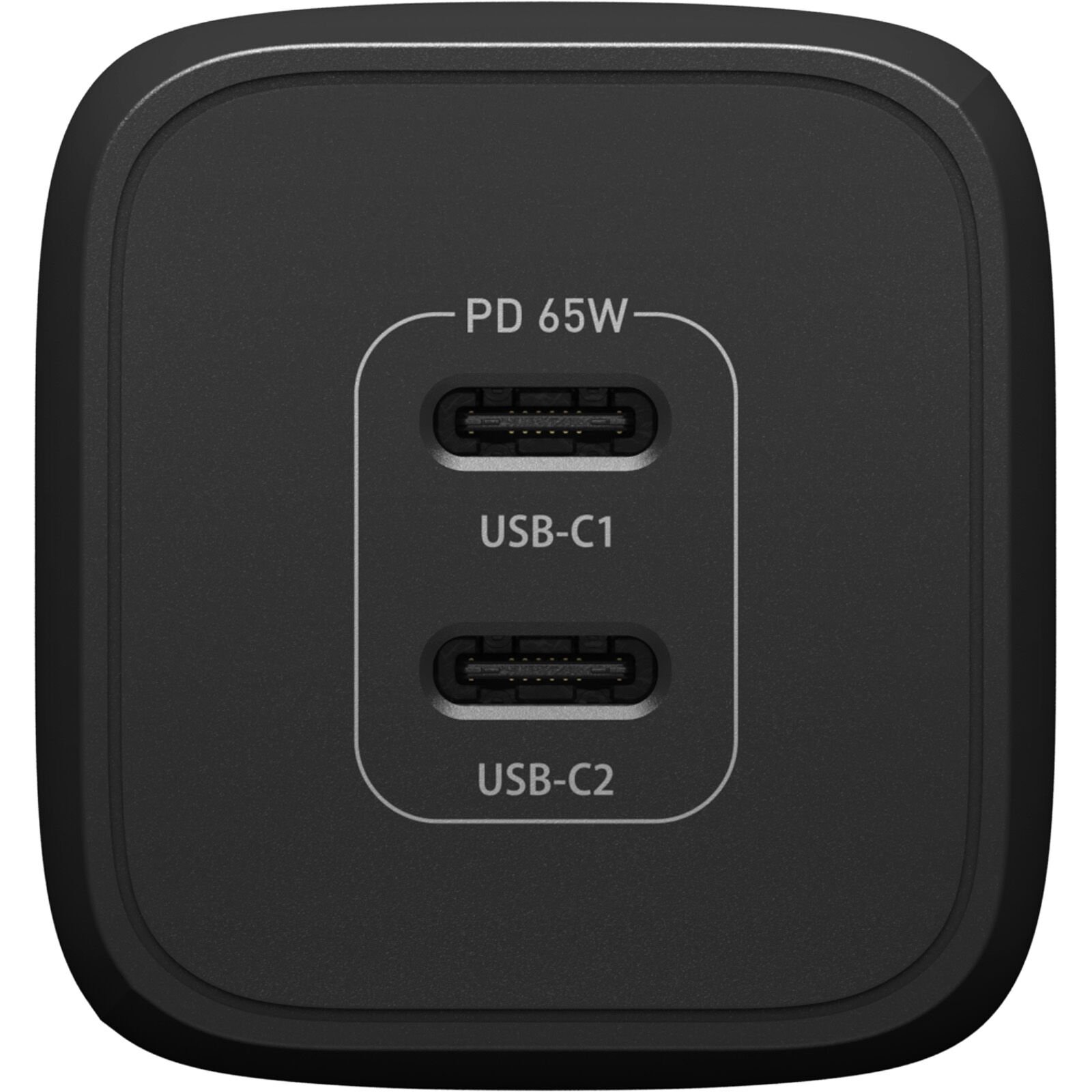 Wall Charger USB-C Dual Port 65W Black