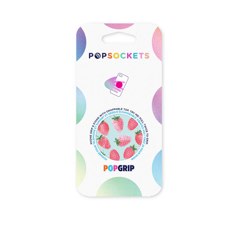 PopGrip Holder/Stand, Strawberry Rain