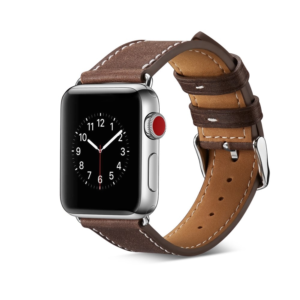 Apple Watch 42/44/45/49 mm Leather Strap Brown