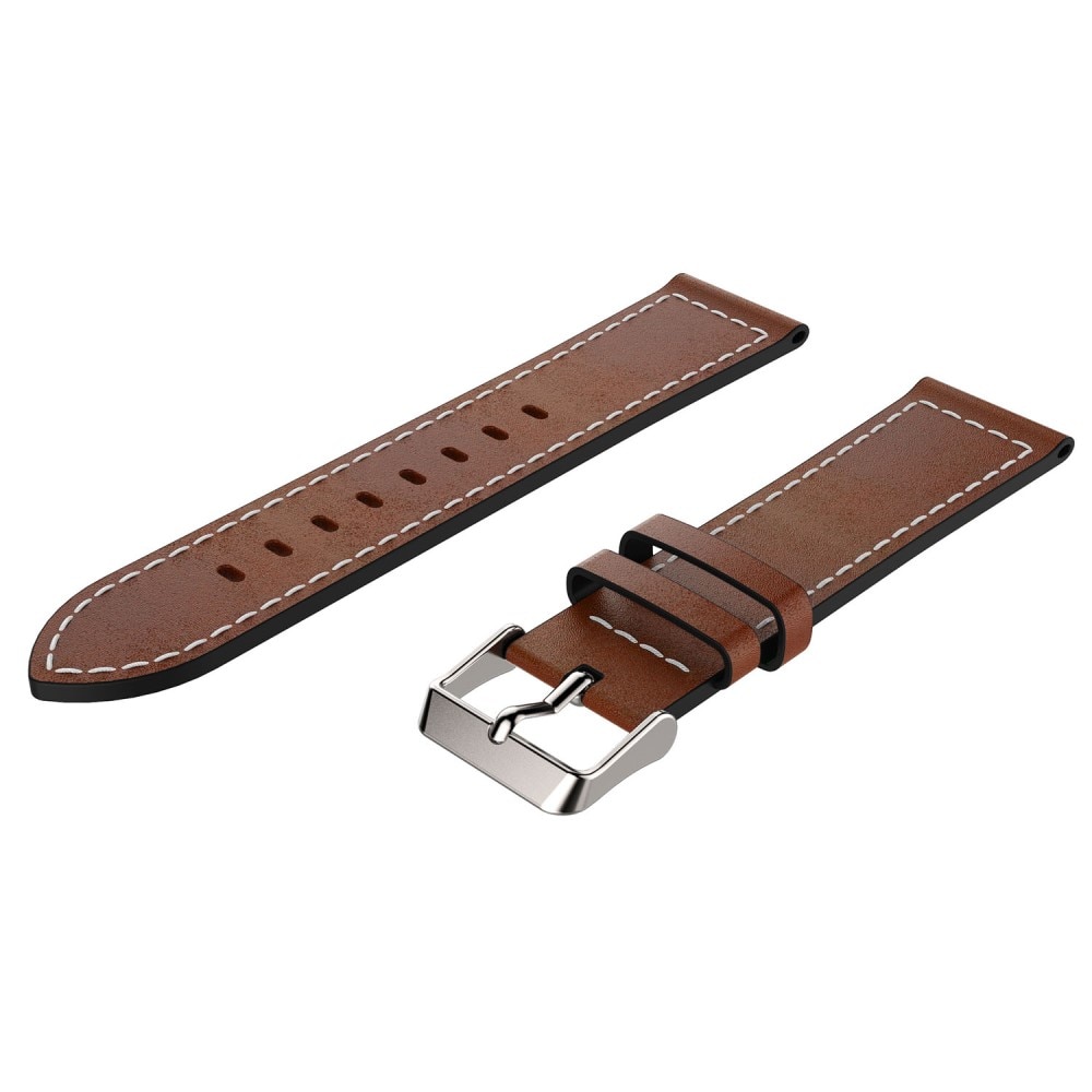 Hama Fit Watch 5910 Leather Strap Cognac/Silver