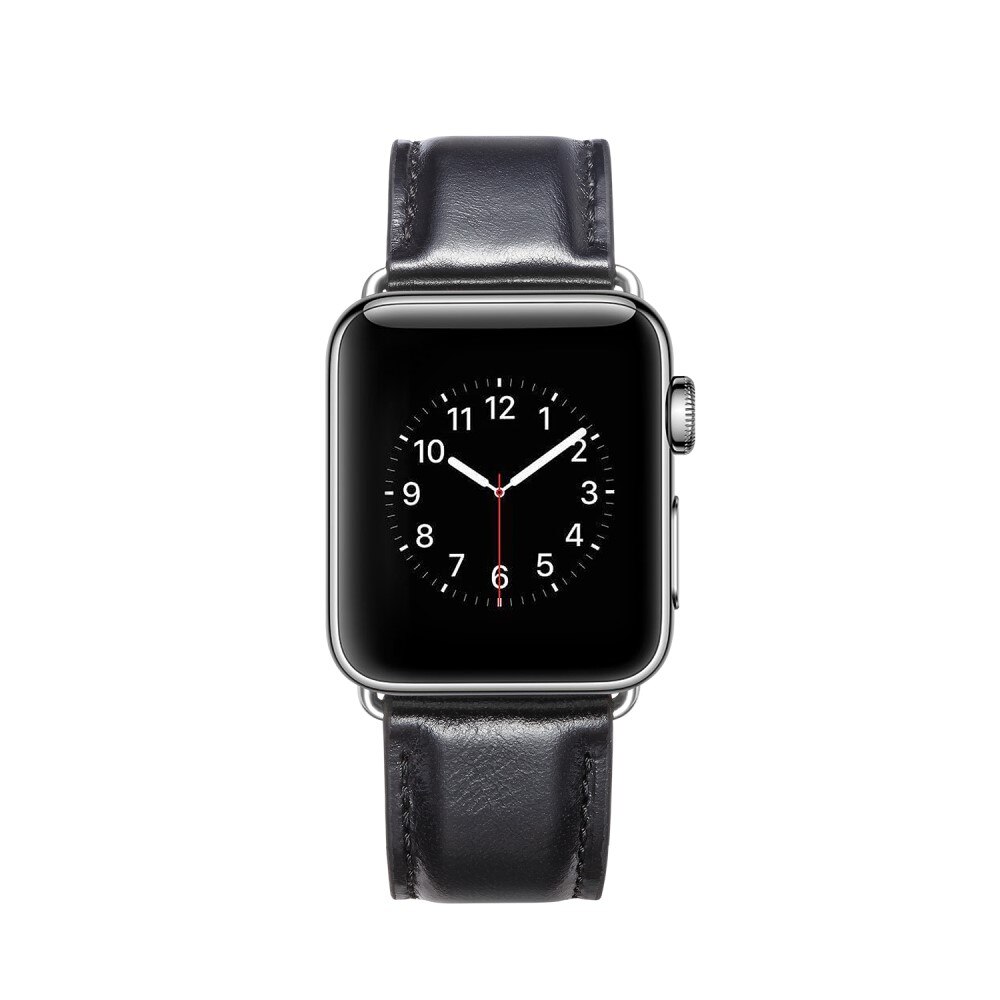 Apple Watch 40mm Premium Leather Band Black