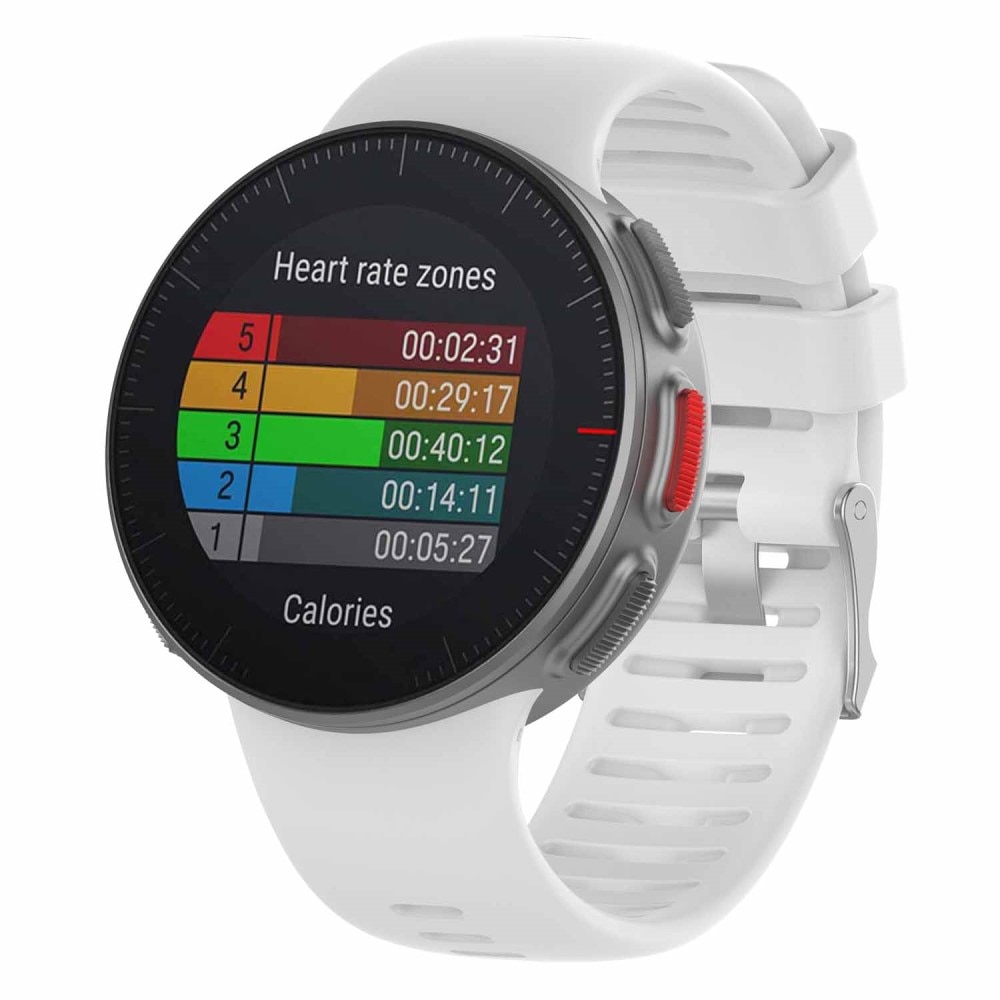 Polar Vantage V Silicone Band White