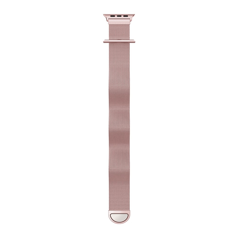 Apple Watch Ultra 2 49mm Milanese Loop Band Pink Gold