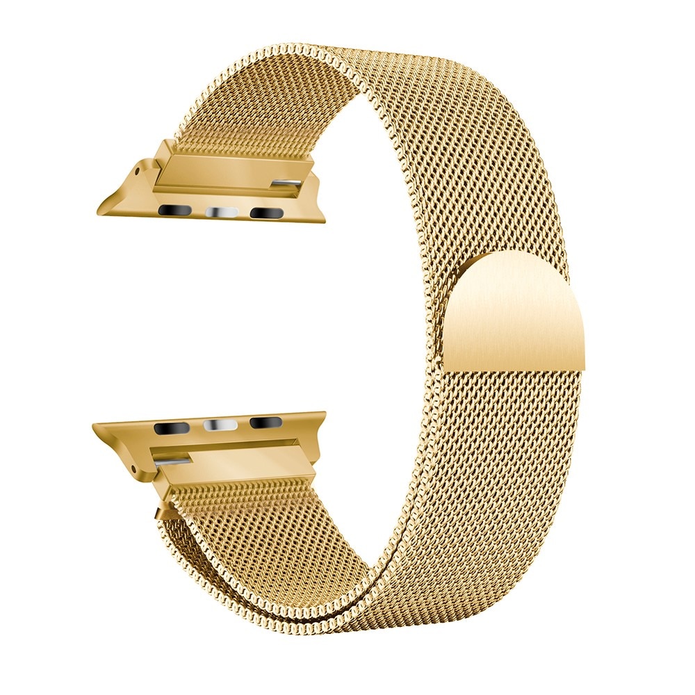 Apple Watch 41mm Series 9 Milanese Loop Band Gold