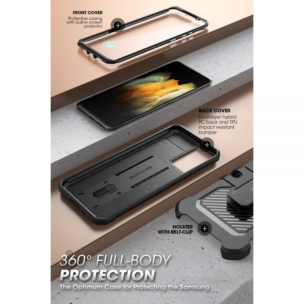 Samsung Galaxy S21 FE Unicorn Beetle Pro Case Black