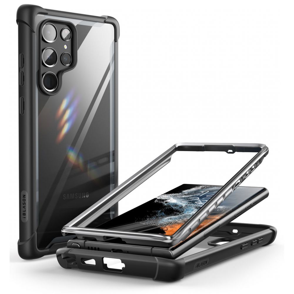 Samsung Galaxy S22 Ultra Ares Clear Case Black