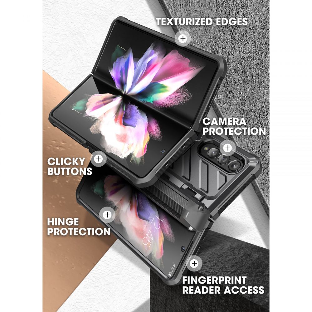 Samsung Galaxy Z Fold 3 Unicorn Beetle Pro Case Black