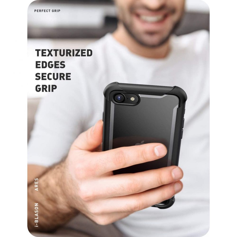 iPhone 7/8/SE Ares Clear Case Black