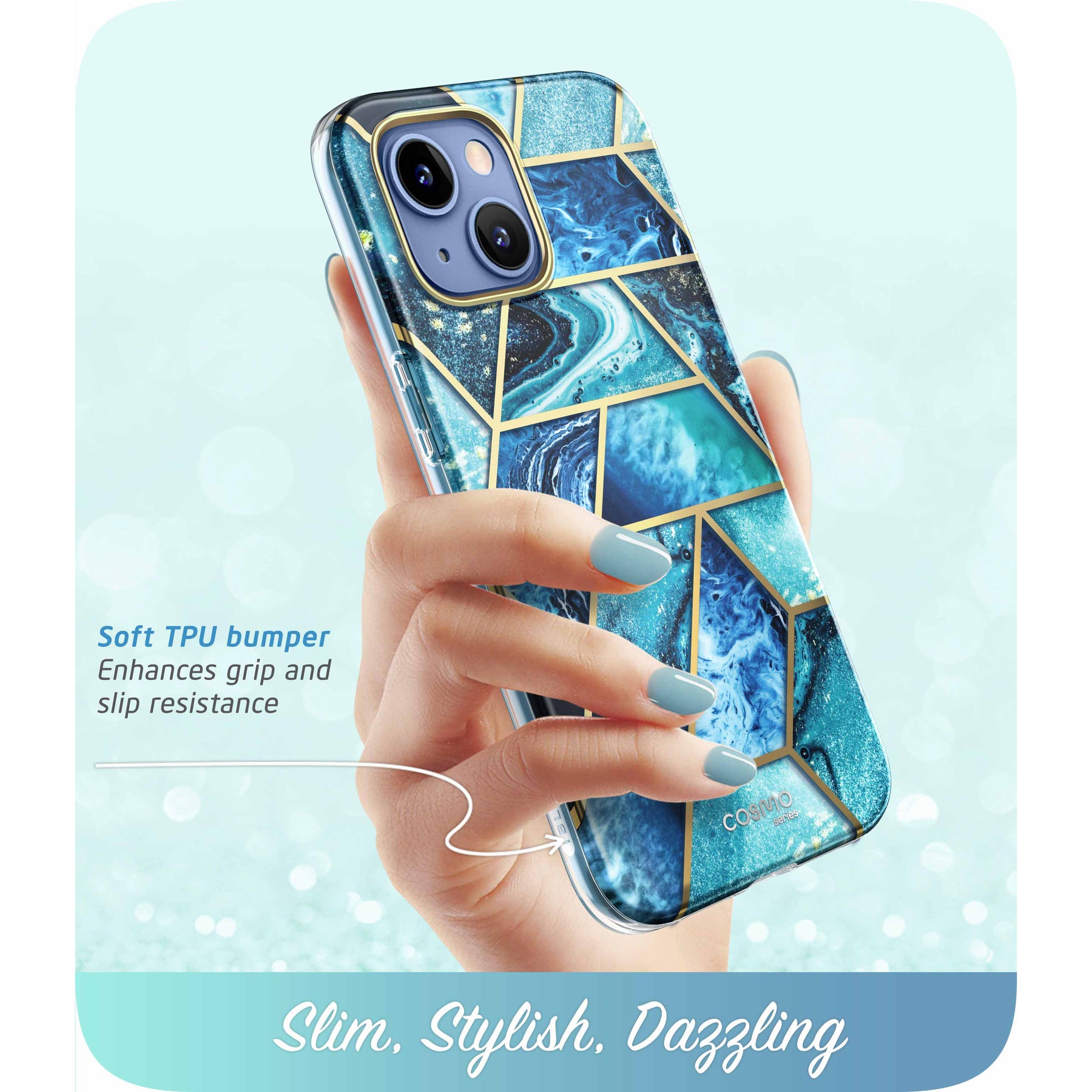 iPhone 13 Cosmo Case Ocean Blue
