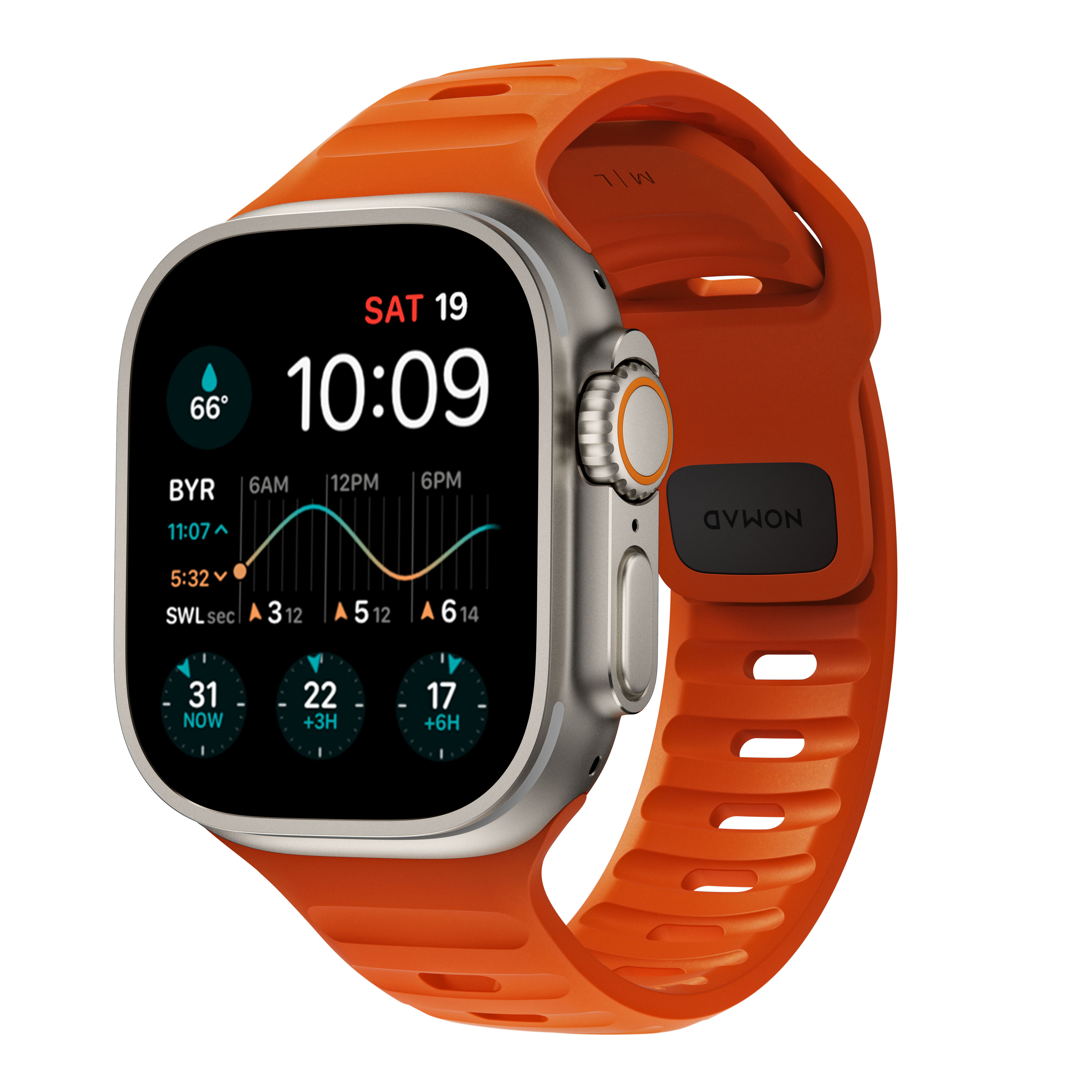 Apple Watch 44mm Sport Band Ultra Orange