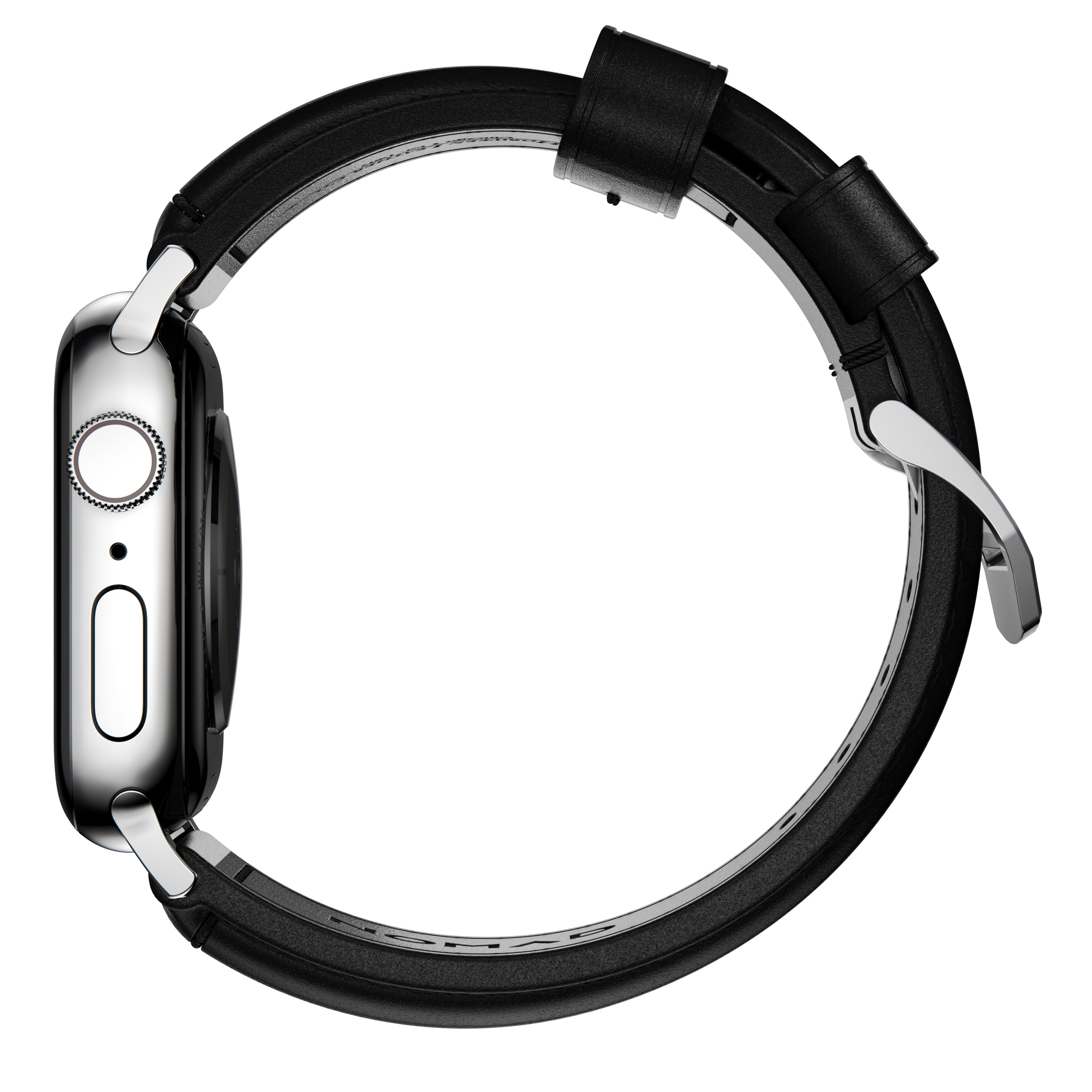 Apple Watch 42/44/45/49 mm Traditional Band Black (Silver Hardware)