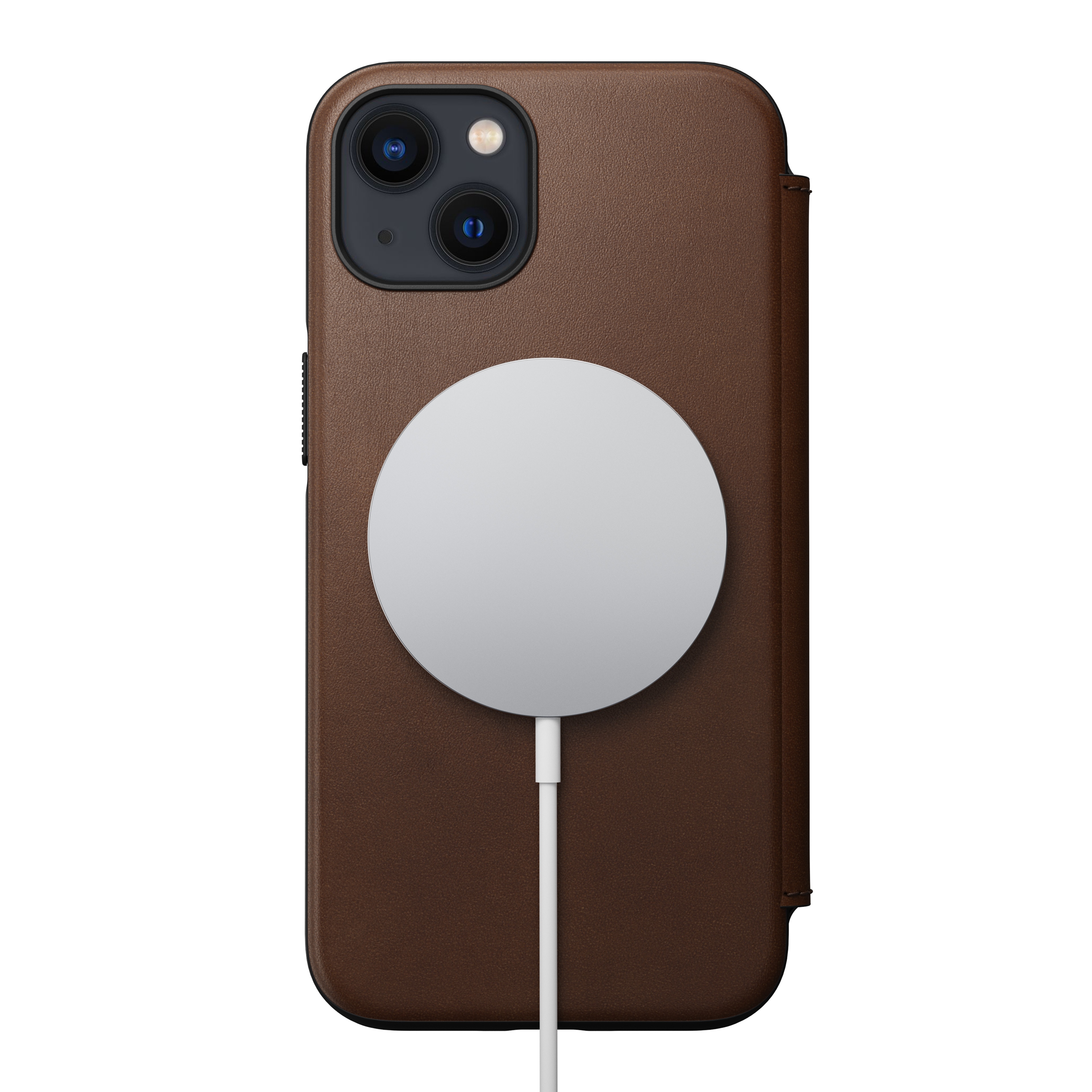 iPhone 13 Modern Horween Leather Folio MagSafe Rustic Brown